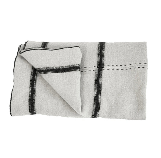 Plaid en laine et lin 100x200cm - Bed and Philosophy