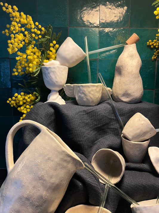 Bouteille sable avec 3 tasses, Cora