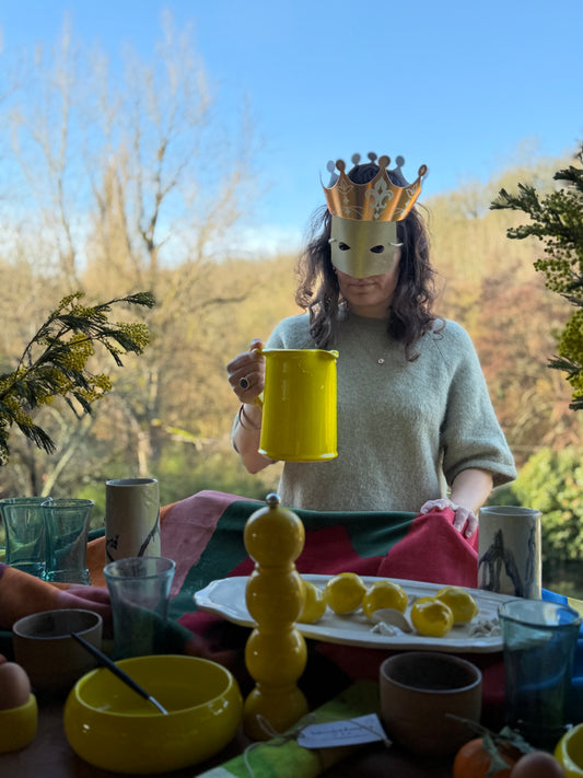 Carafe Jaune Soleil Ravel