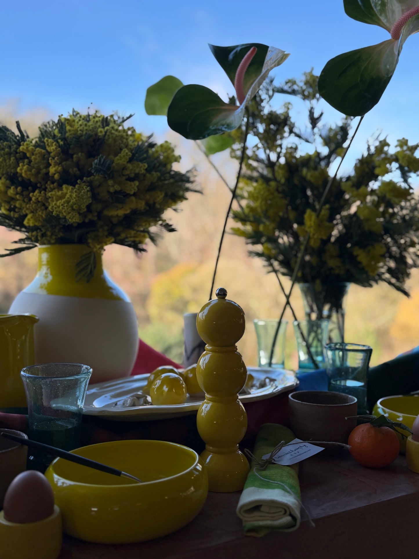 Jarre piriforme Jaune Soleil Ravel