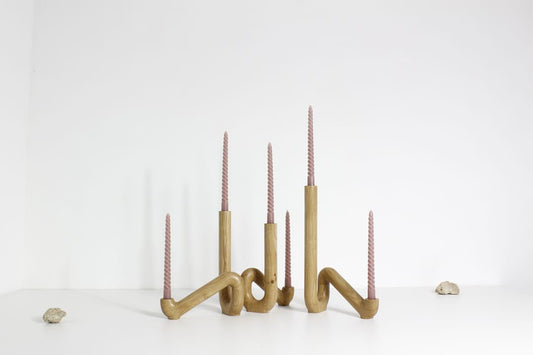 Bougeoir Jeremy Niquet - Affluent chêne massif