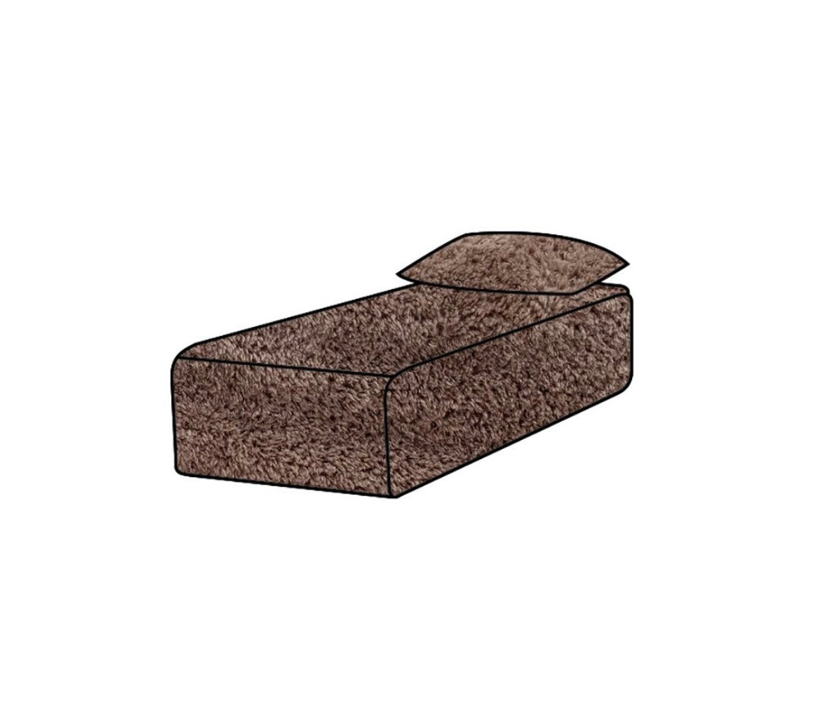 Surhousse de canapé en fausse fourrure ligne SLOW - Bed and Philosophy