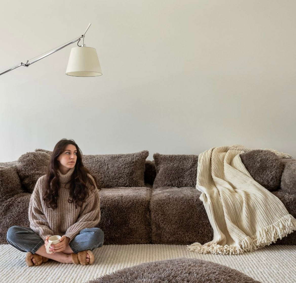 Surhousse de canapé en fausse fourrure ligne SLOW - Bed and Philosophy