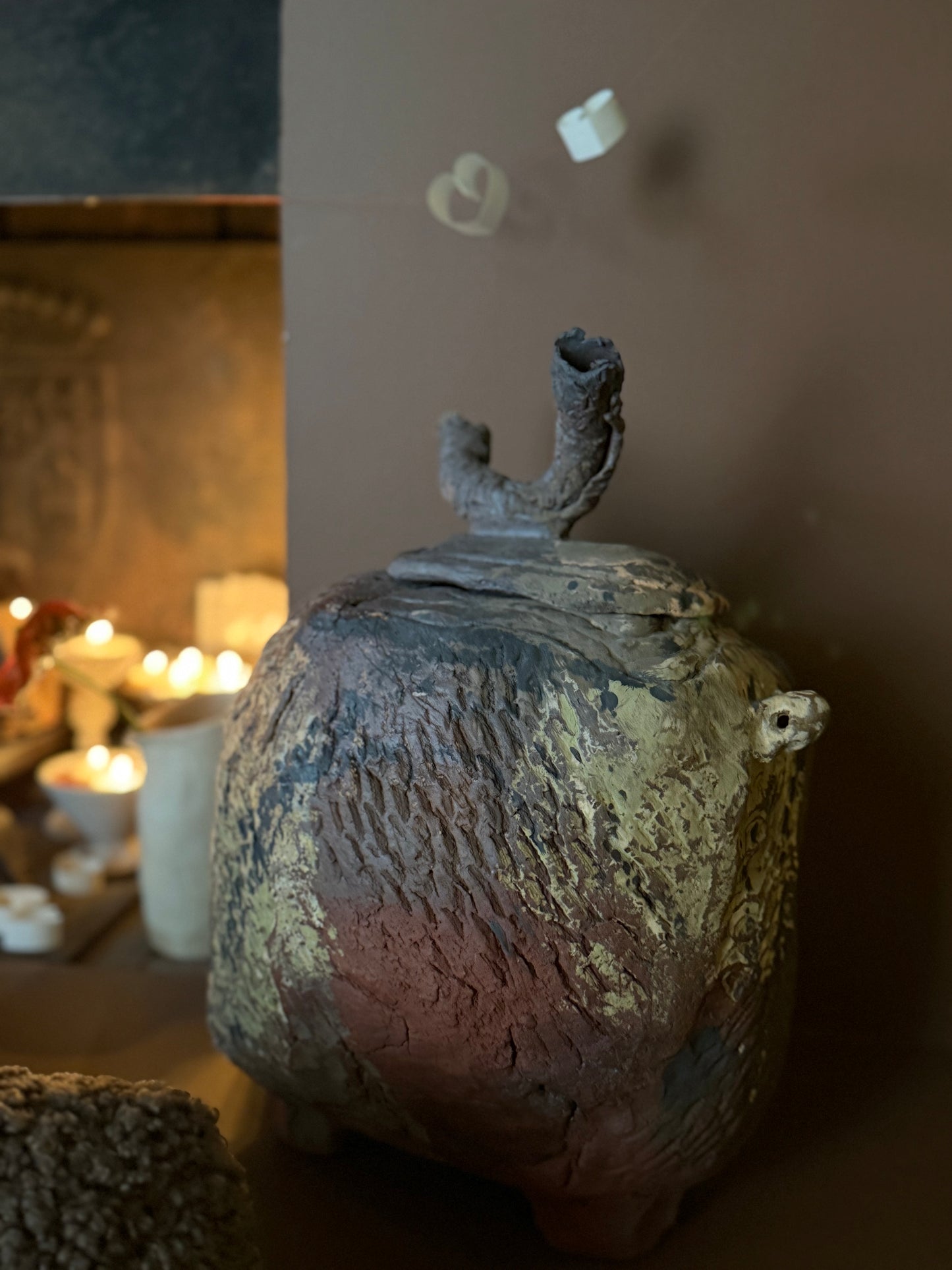 BOITE ZOOMORPHE, Peint à la main , Hannah André