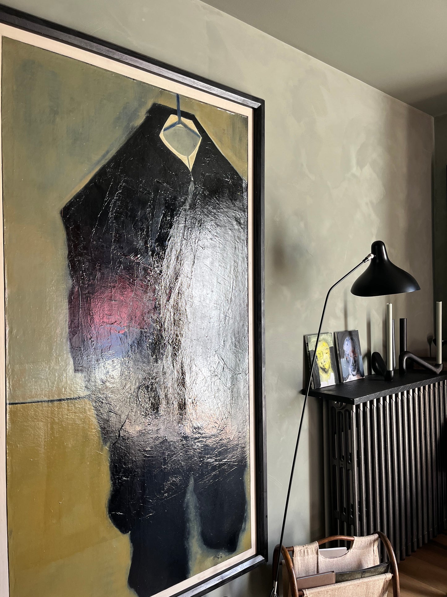 Serge Allain - Huile sur Toile - Le Passant