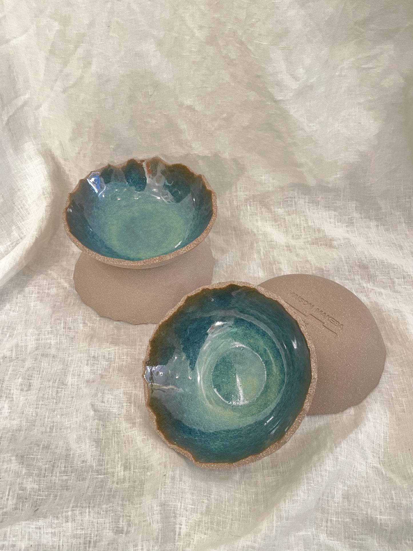 Assiettes Creuses COQUILLE D'OEUF COLLAB CCéramique x Maison Makeba