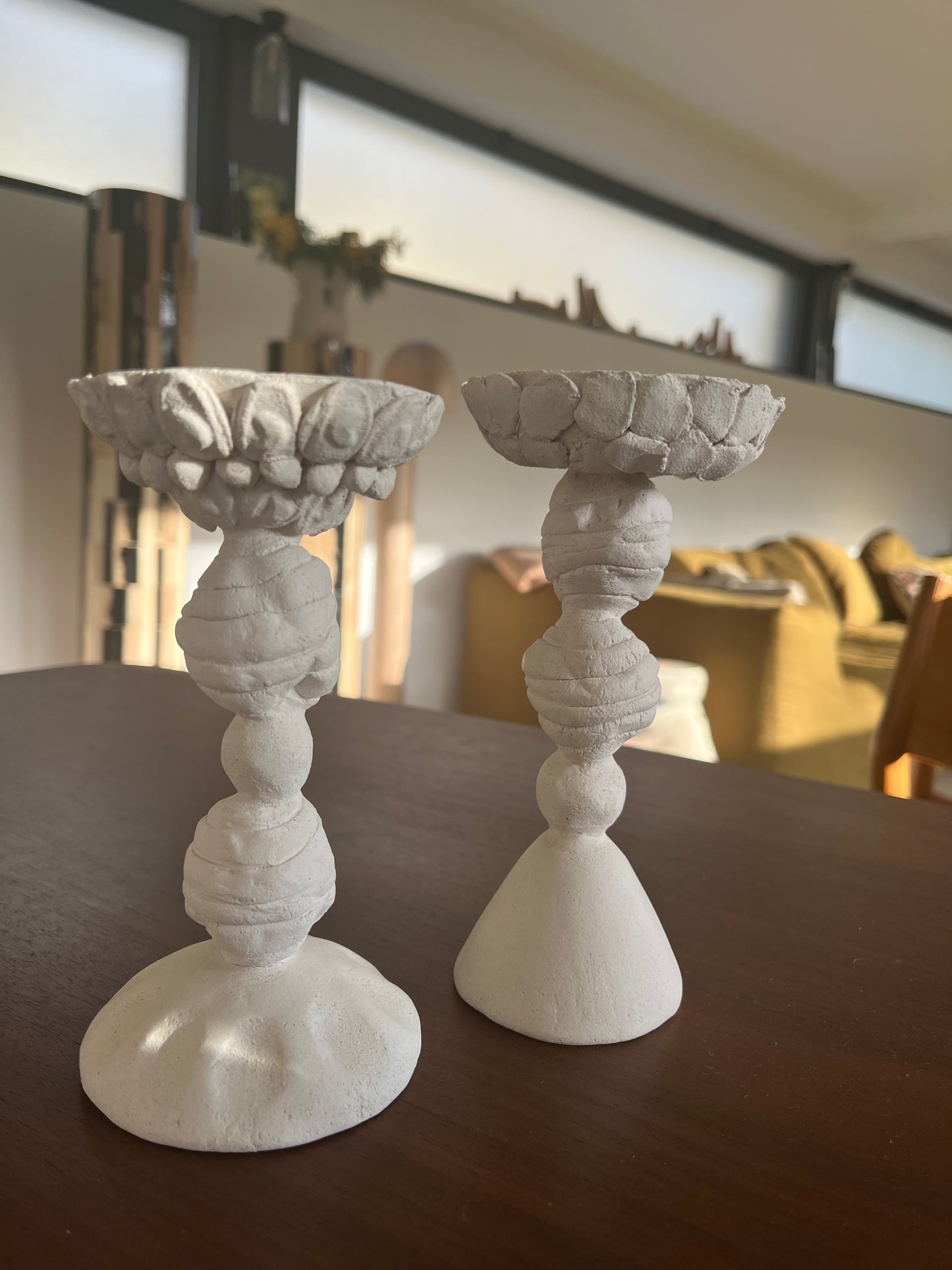 Lot de 2 bougeoirs, Anne Saltel