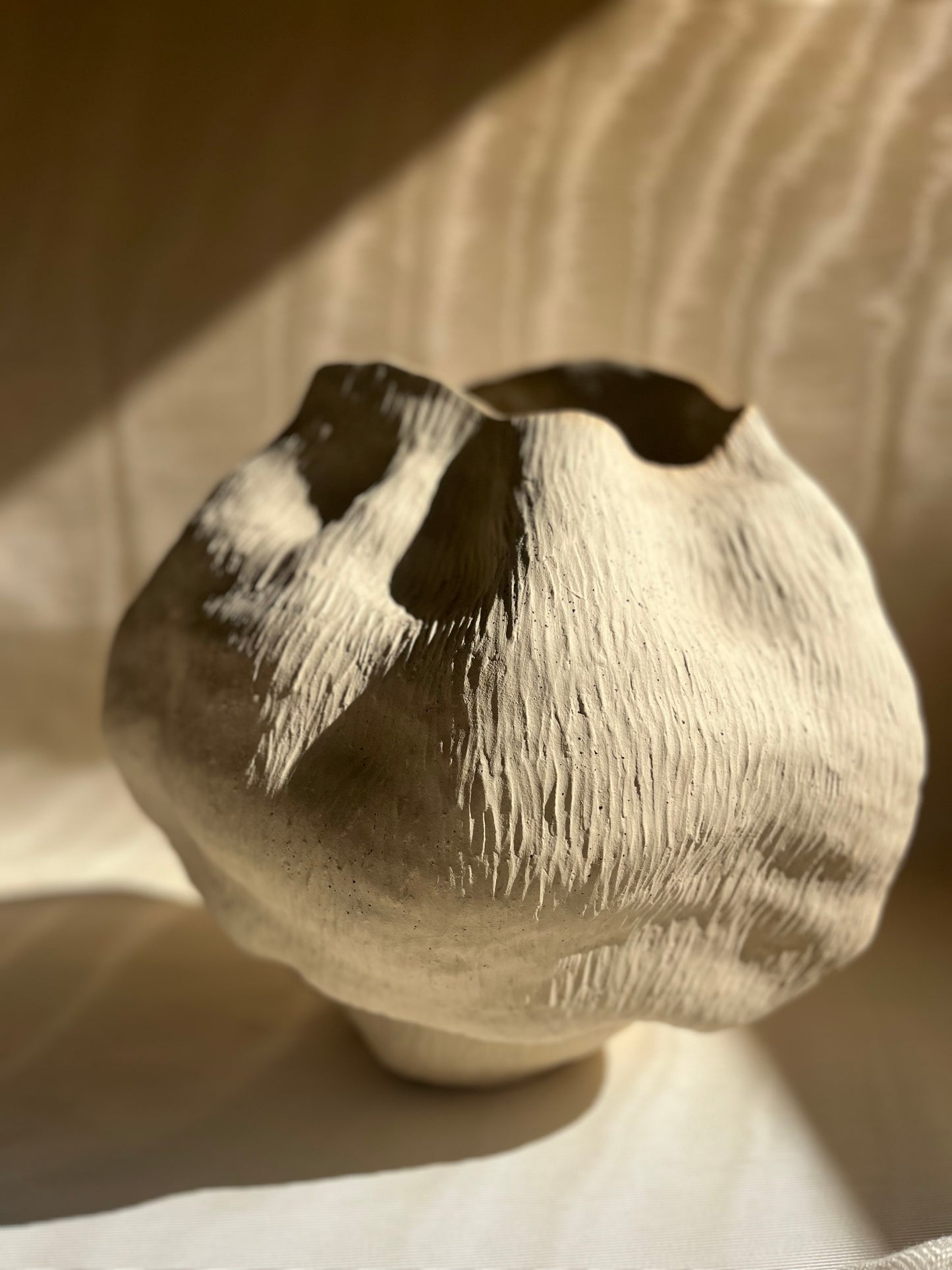 Cora - Vase - Écume
