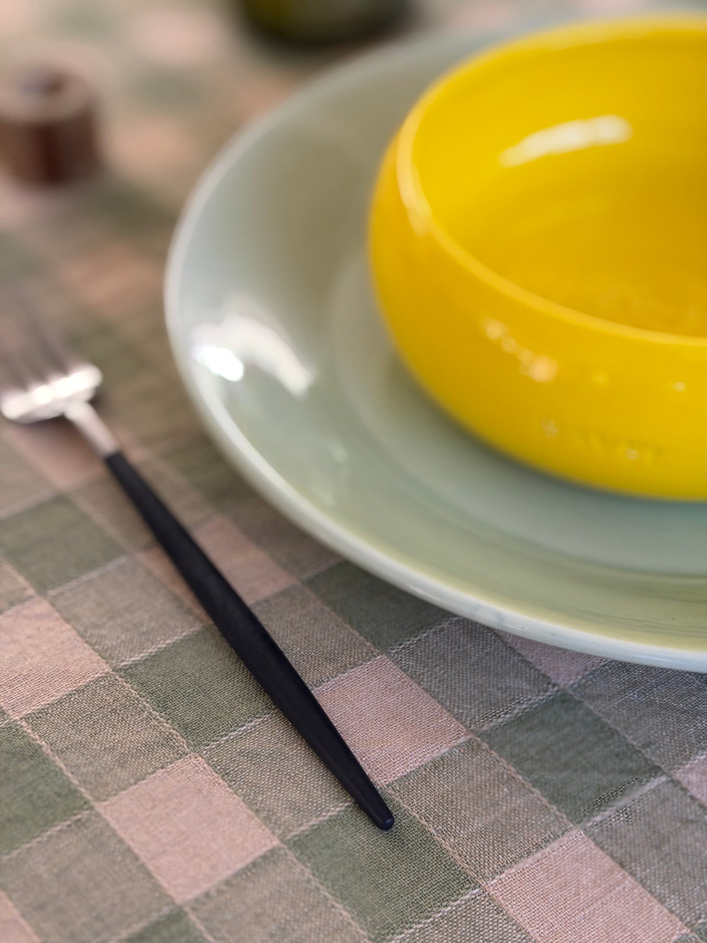 4 Assiettes creuses Jaune Soleil Ravel