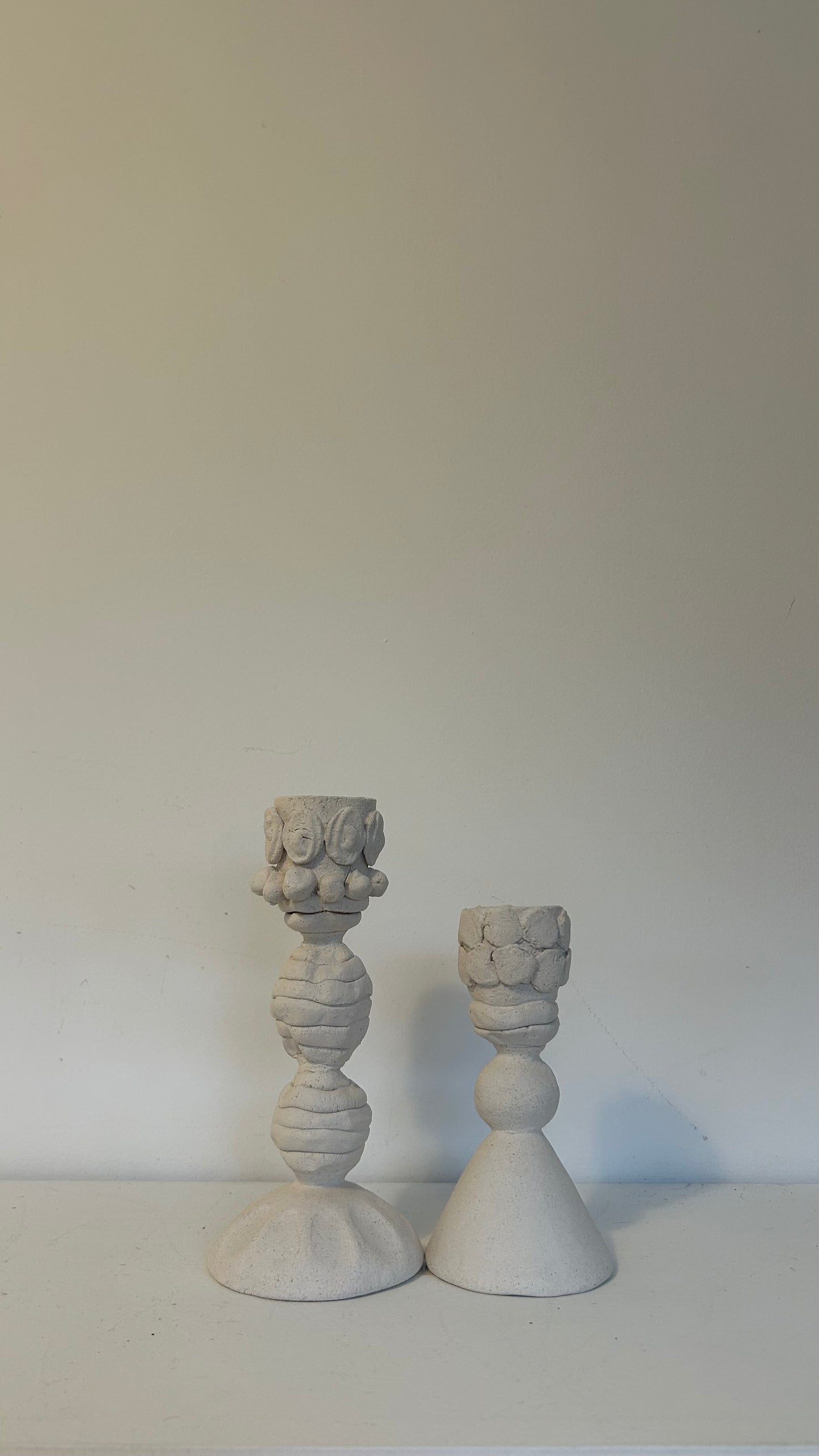 Lot de 2 bougeoirs, Anne Saltel