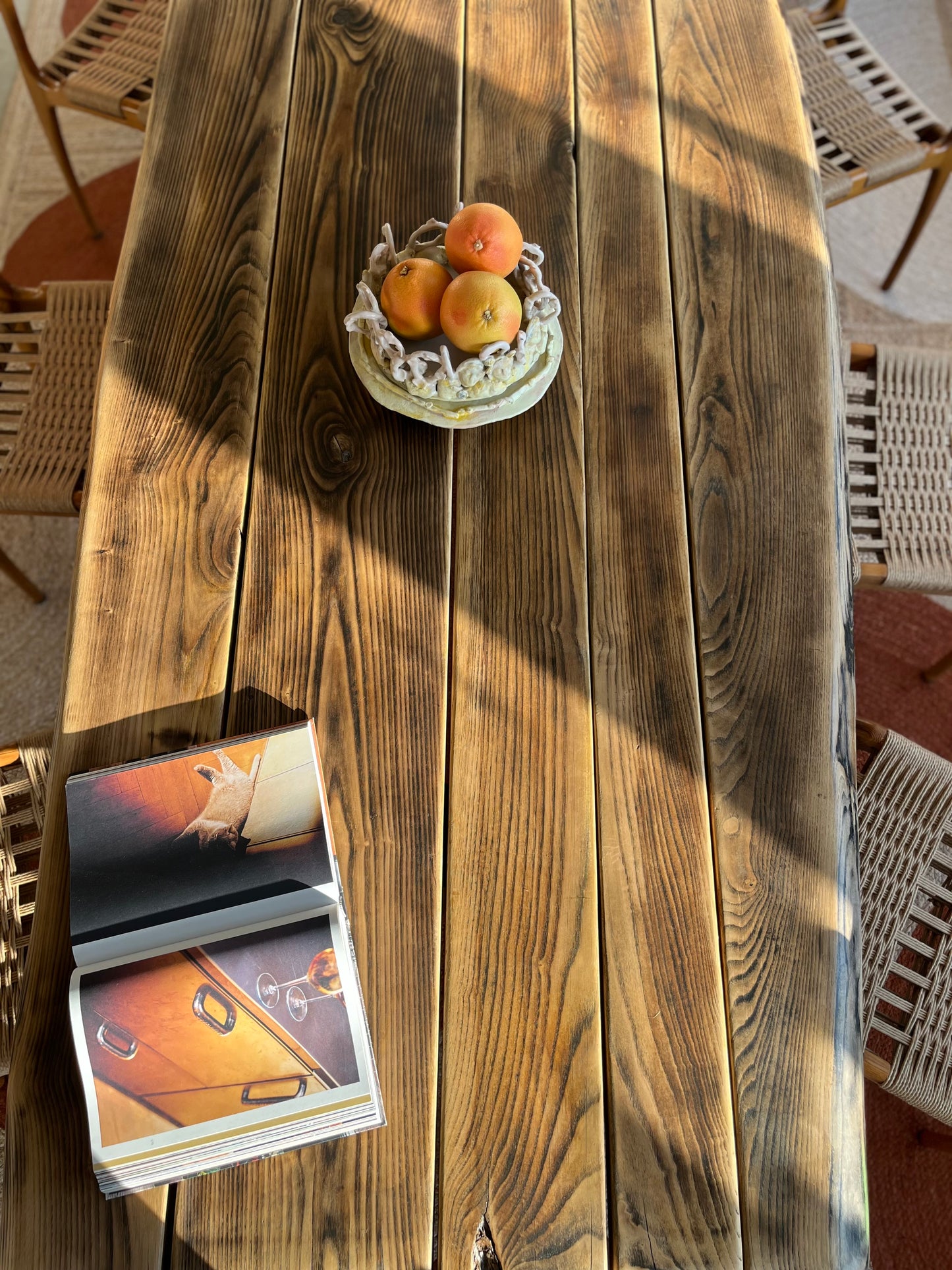 Table Torii effet Moiré Collab LouisLeCharpentier x Maison Makeba