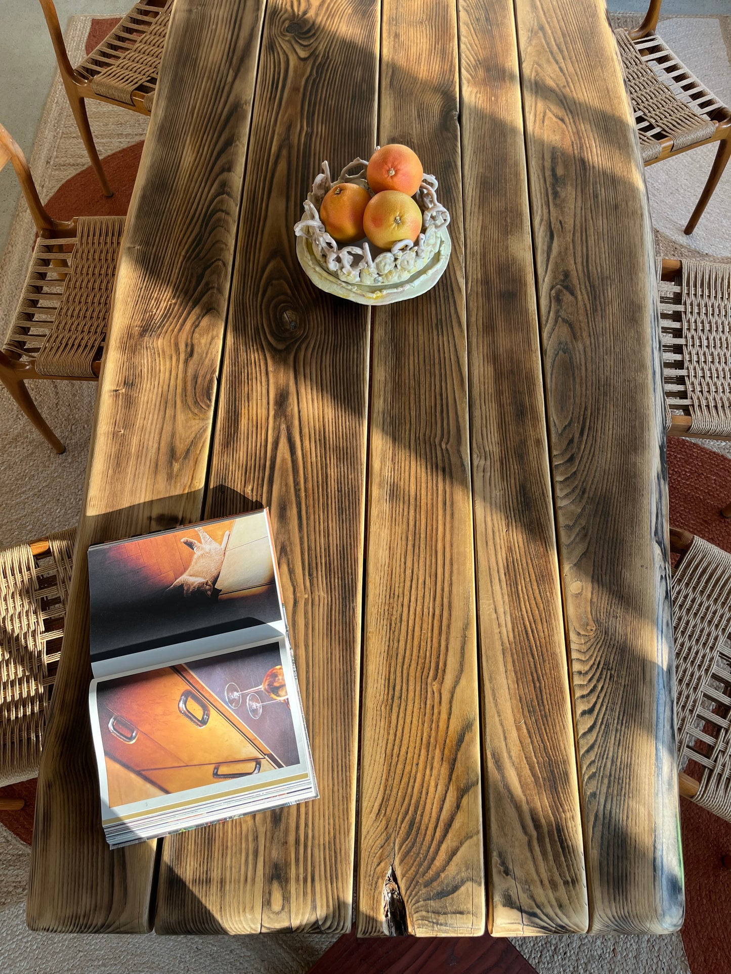 Table Torii effet Moiré Collab LouisLeCharpentier x Maison Makeba