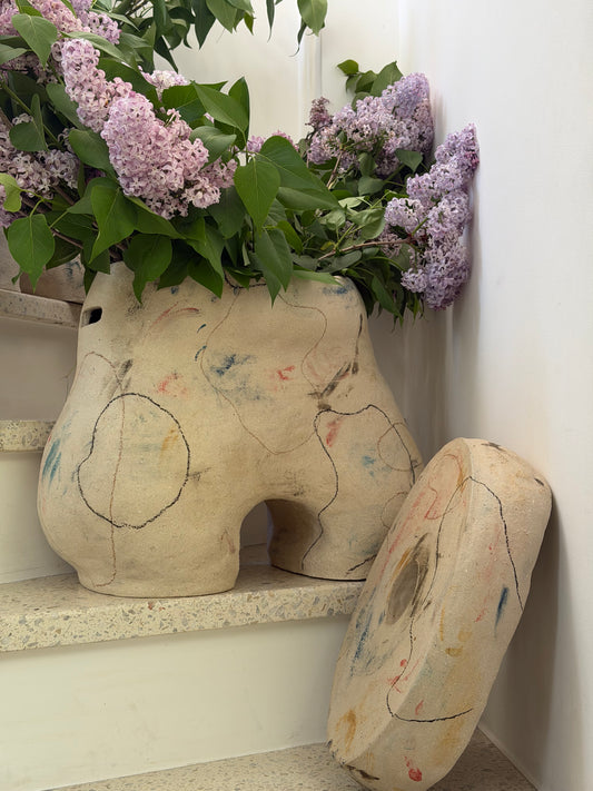 Maison Makeba Signature x MR Céramique - Tabouret/Vase/Plateau - M1