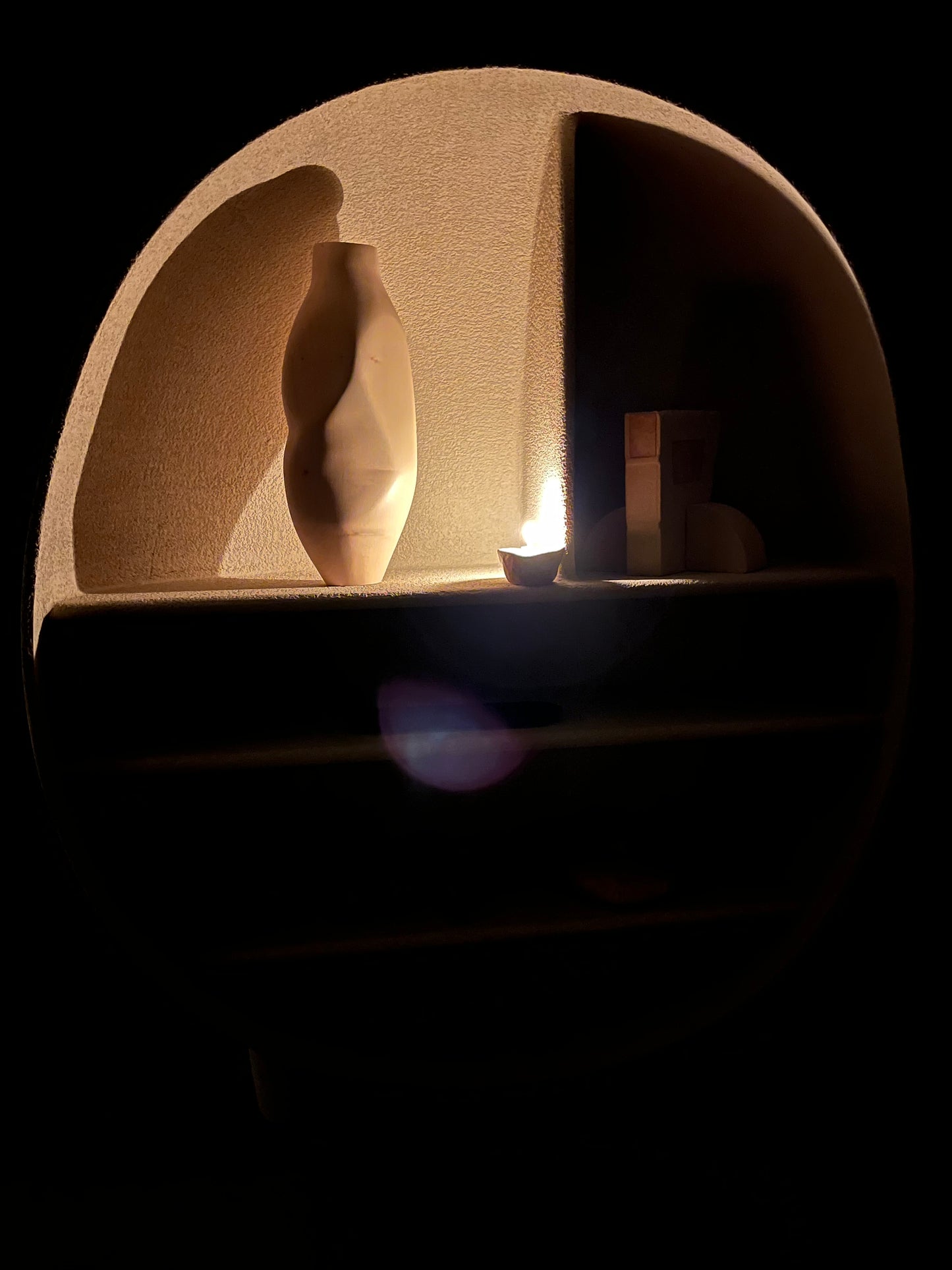 Lorien Cau - Grand Vase - Peau