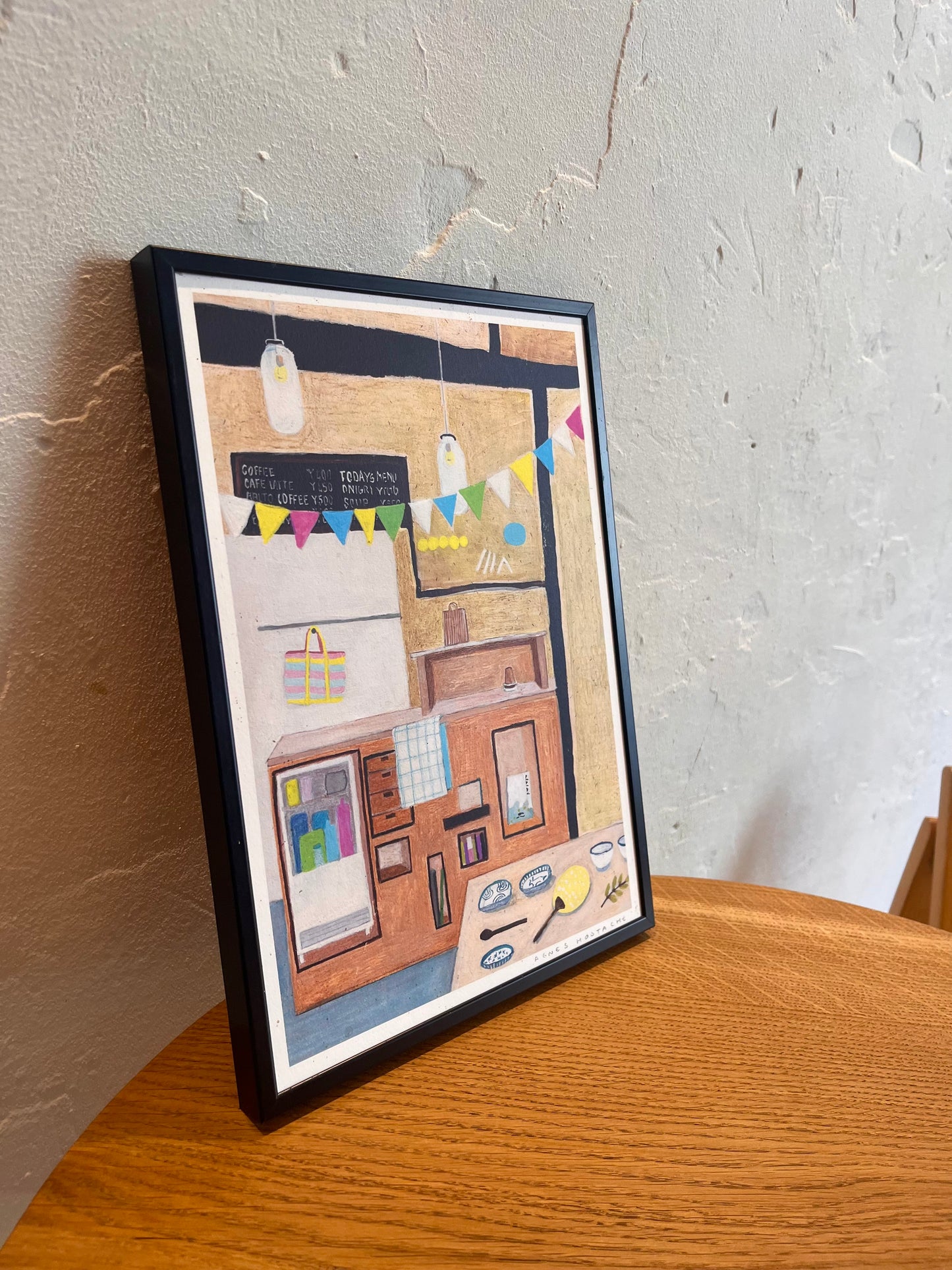 Agnès Hostache - Peinture - Au Café Shimacoya