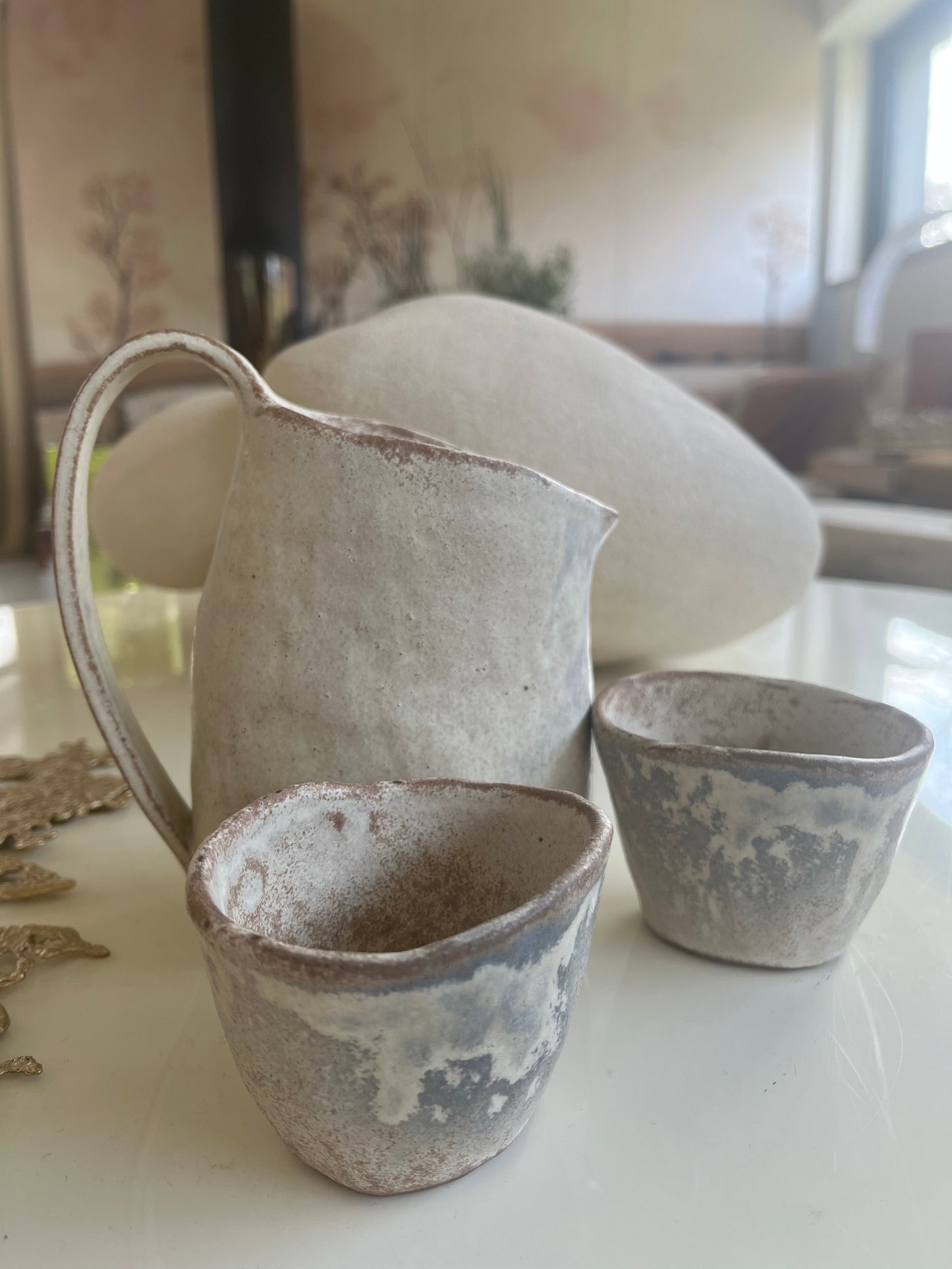 Cora - Ensemble - "Barro Jar" 2 Tasses & Pichet