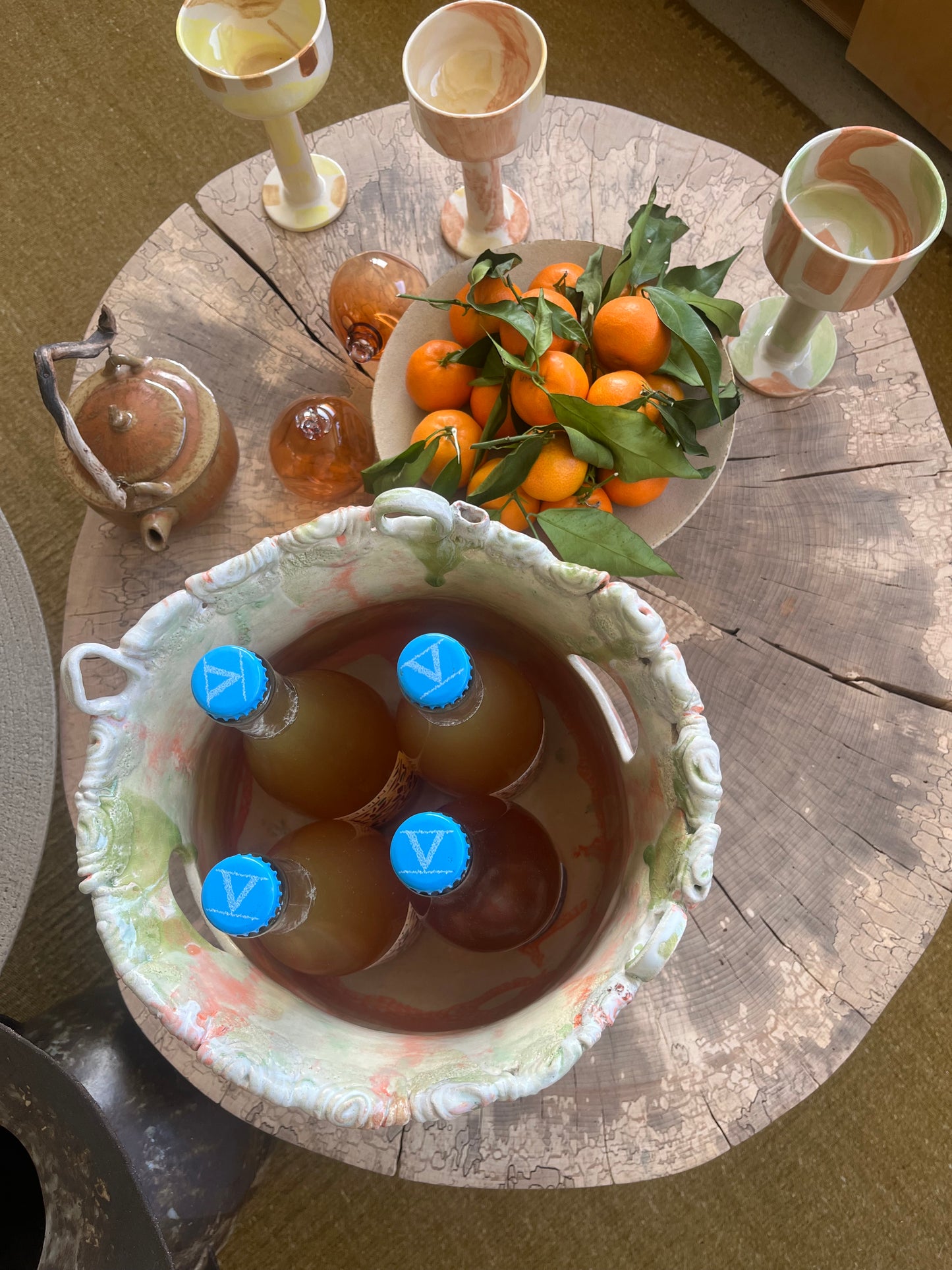 "SEAU ANTIQUE", Seau à champagne - Collab Muriel Senaux x Maison Makeba