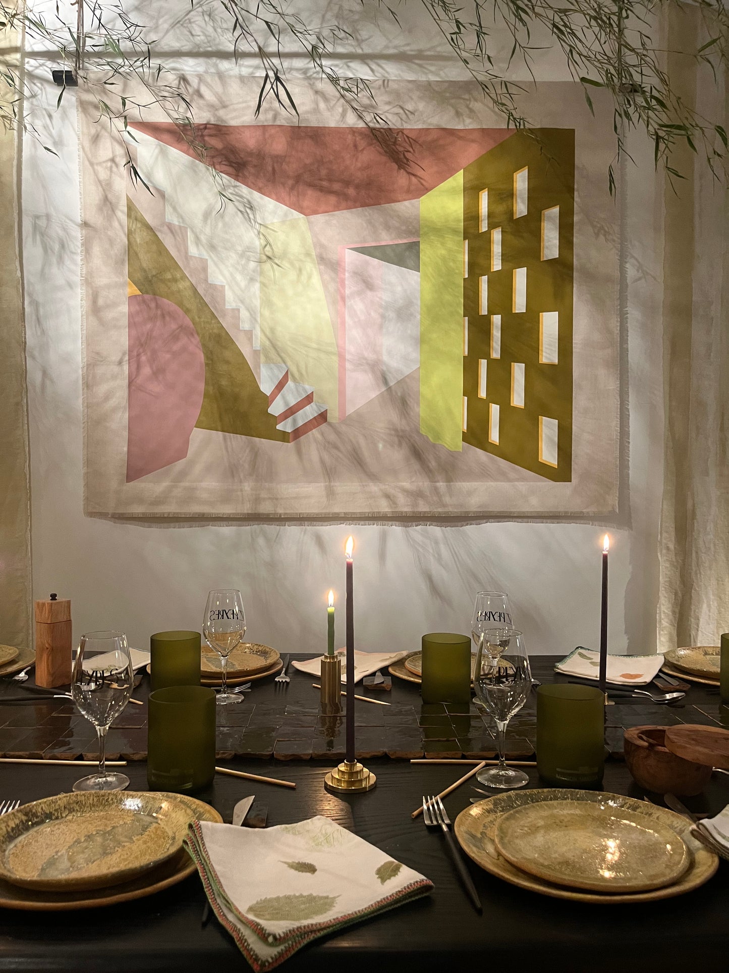 Maison Makeba Signature x Maison Cédrat - Tenture Murale - Entrée 60’s