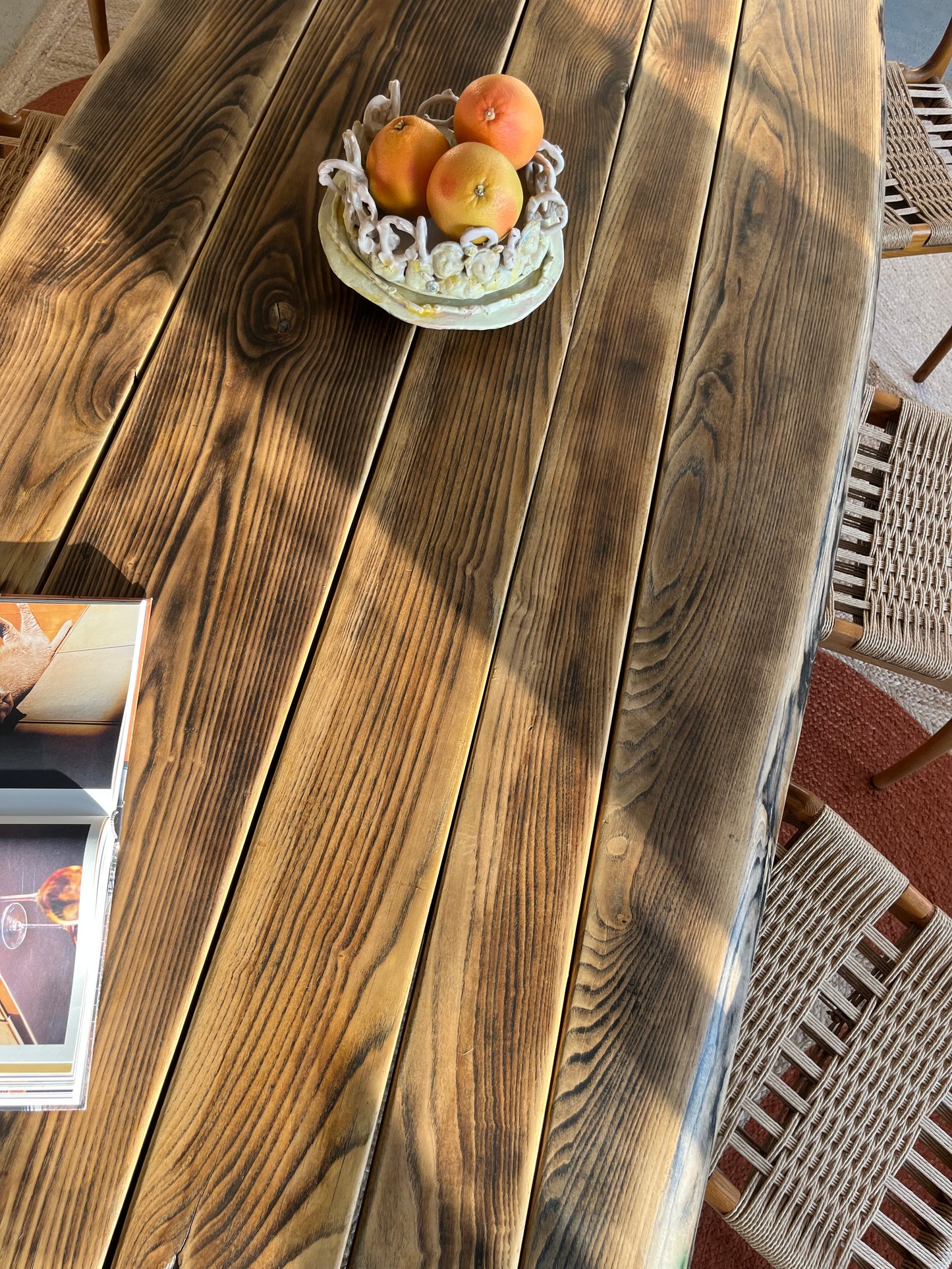 Table Torii effet Moiré Collab LouisLeCharpentier x Maison Makeba