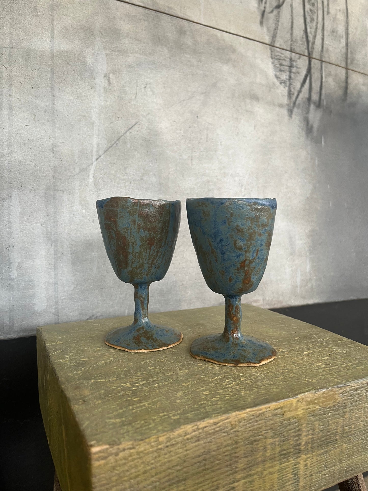 Ensemble de 2 Verres à pieds - Maya De La Vaissière