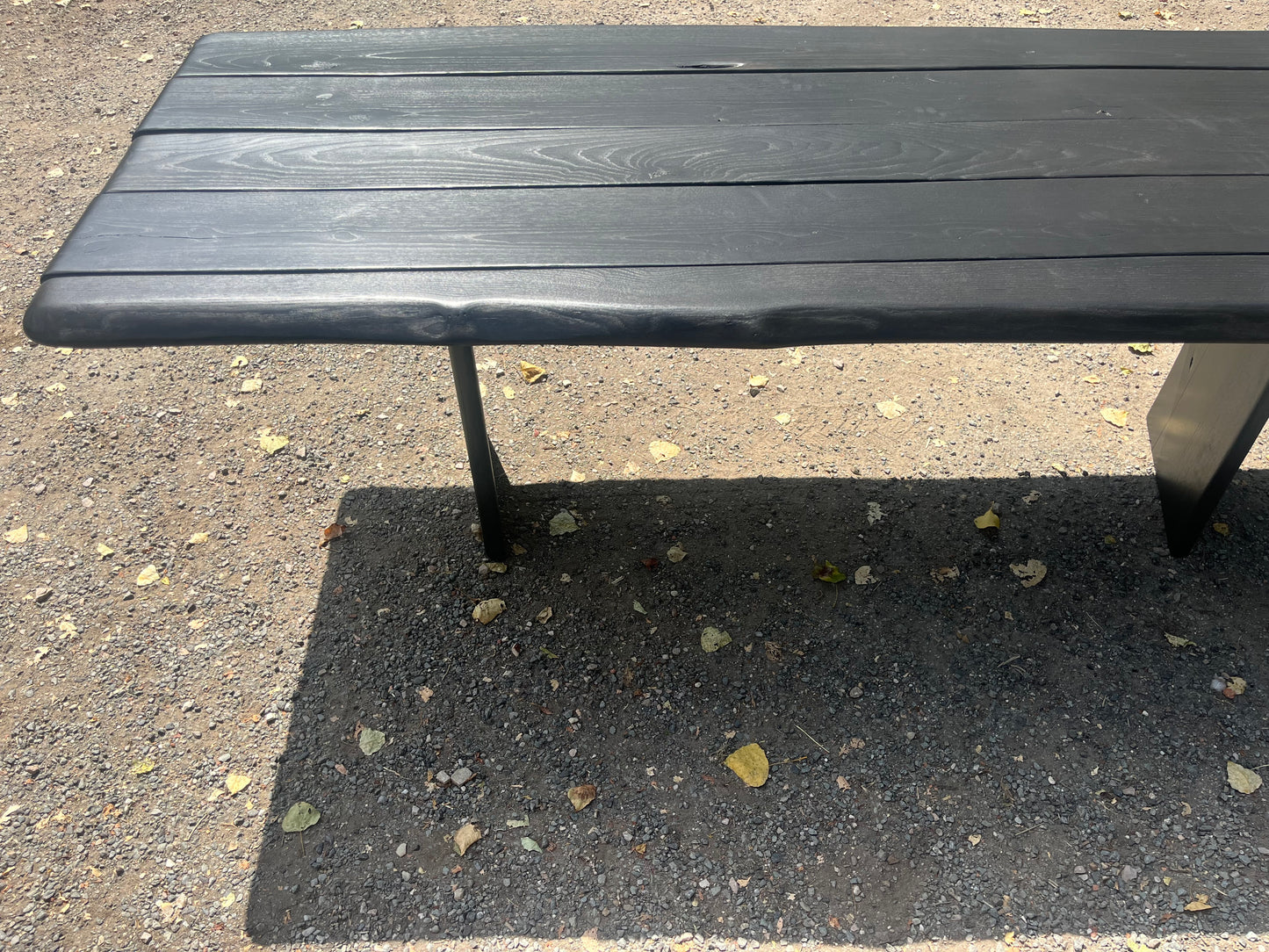 Table Torii Bois brûlé