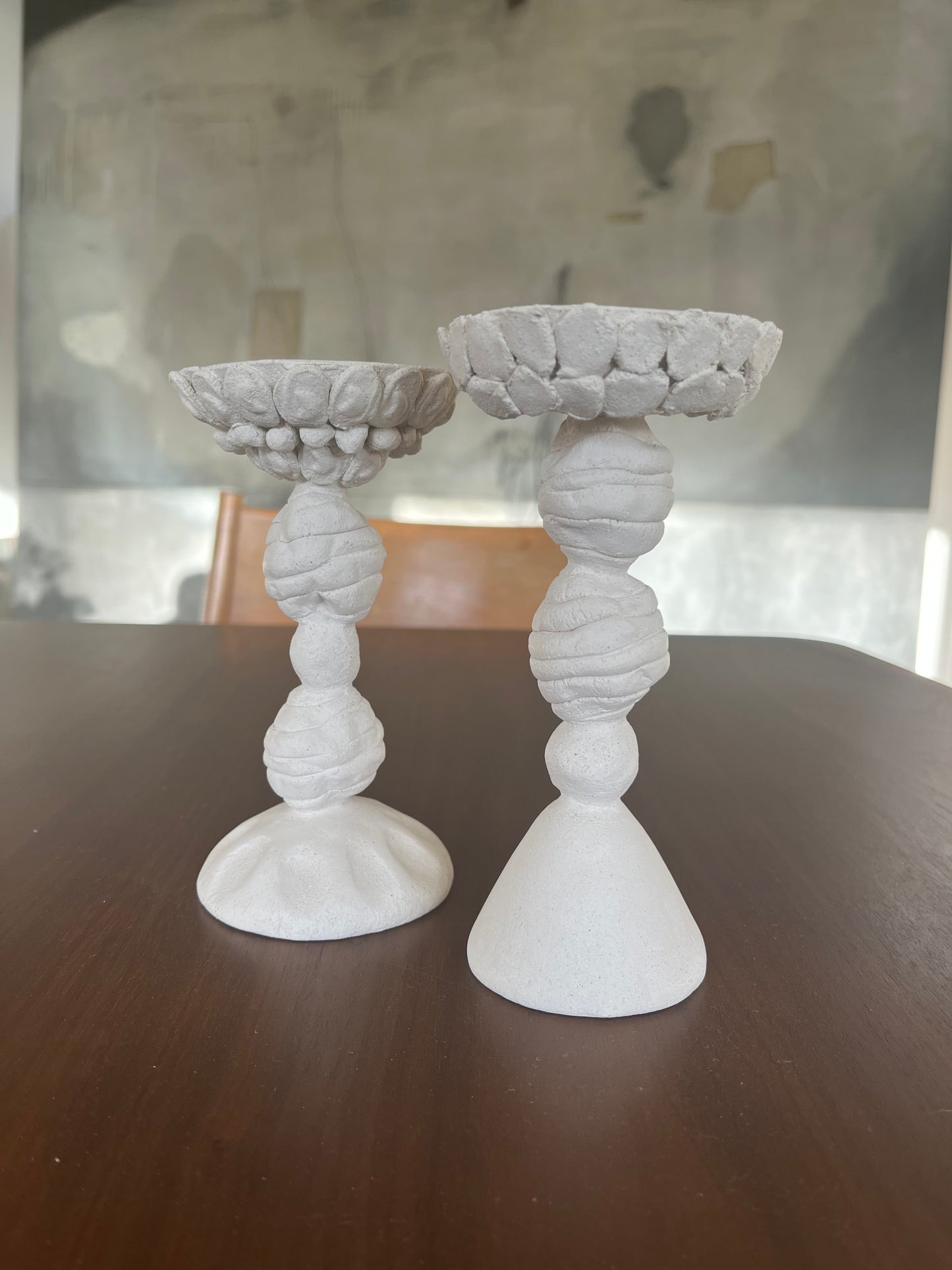 Lot de 2 bougeoirs, Anne Saltel