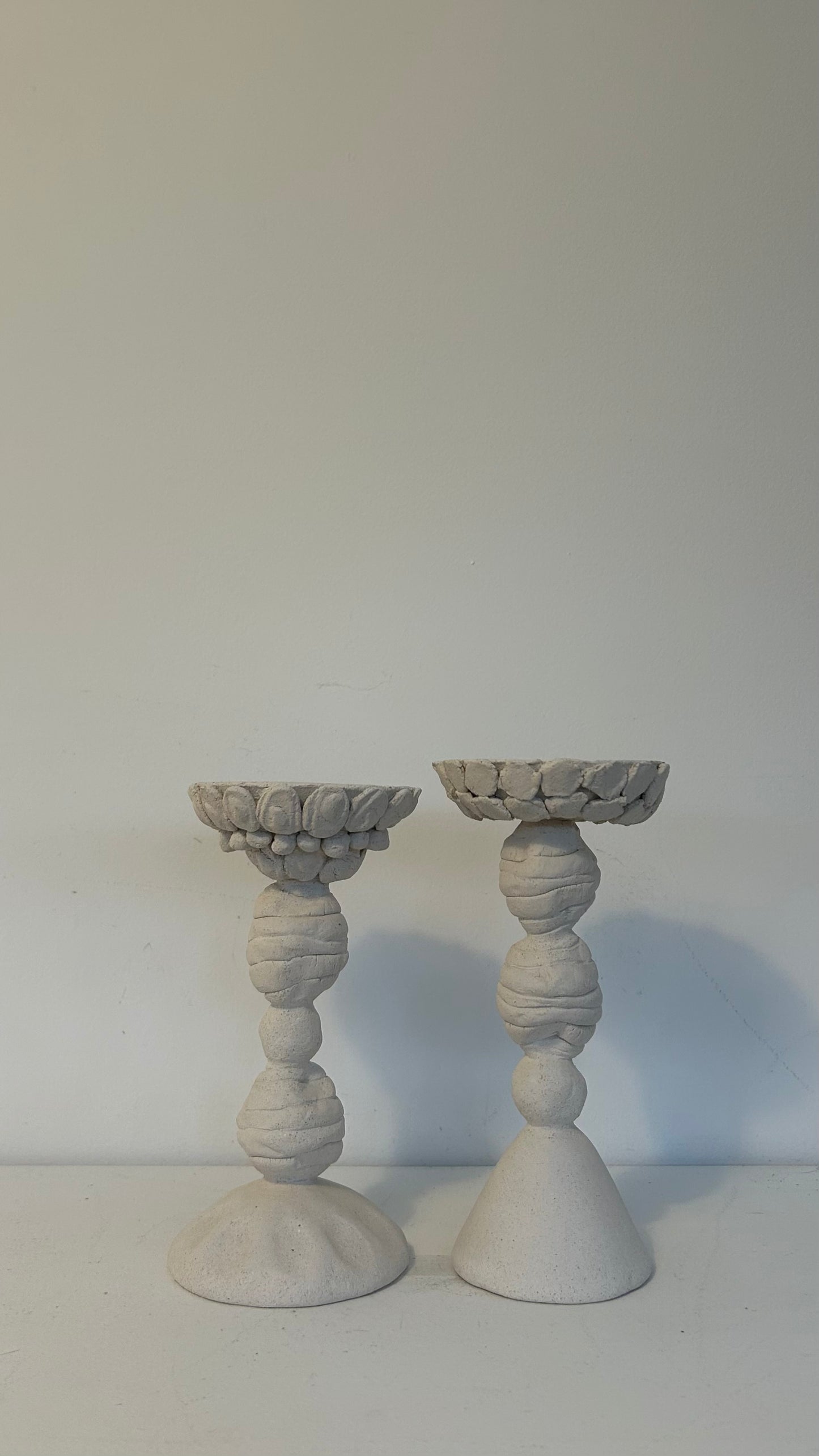 Lot de 2 bougeoirs, Anne Saltel