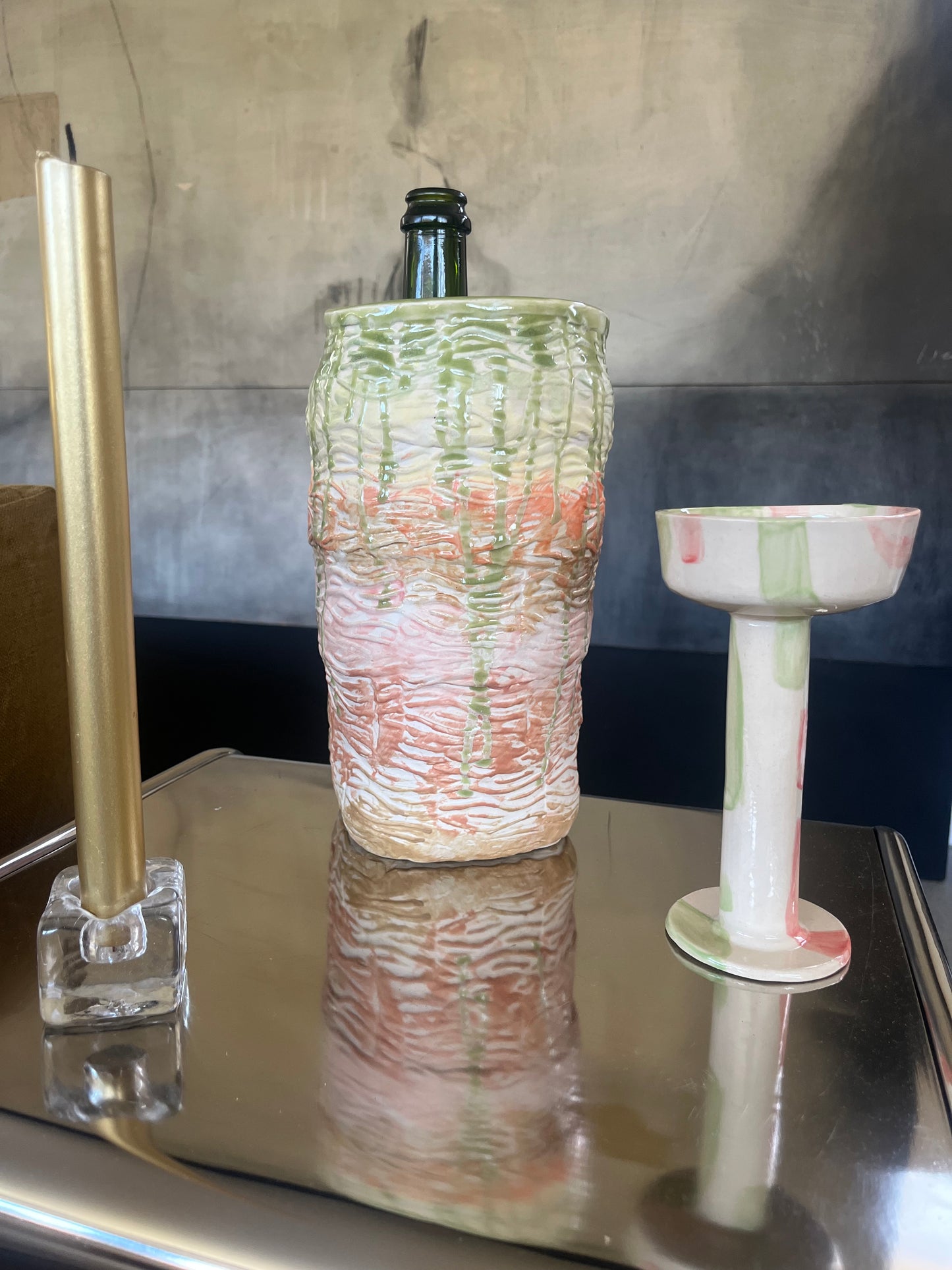 "SHE'S FRESH", Refroidisseur à vin - Collab Anne Kurzberg x Maison Makeba