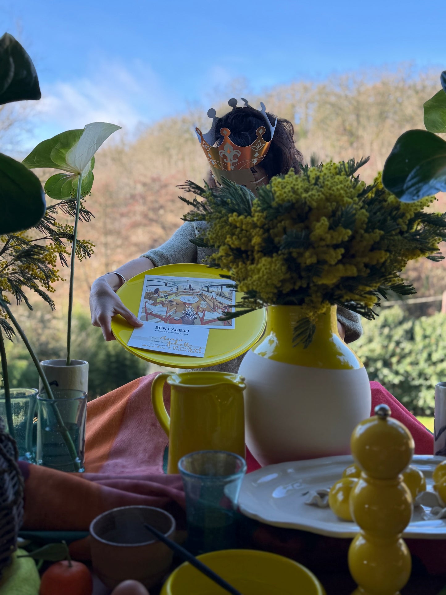 Carafe Jaune Soleil Ravel