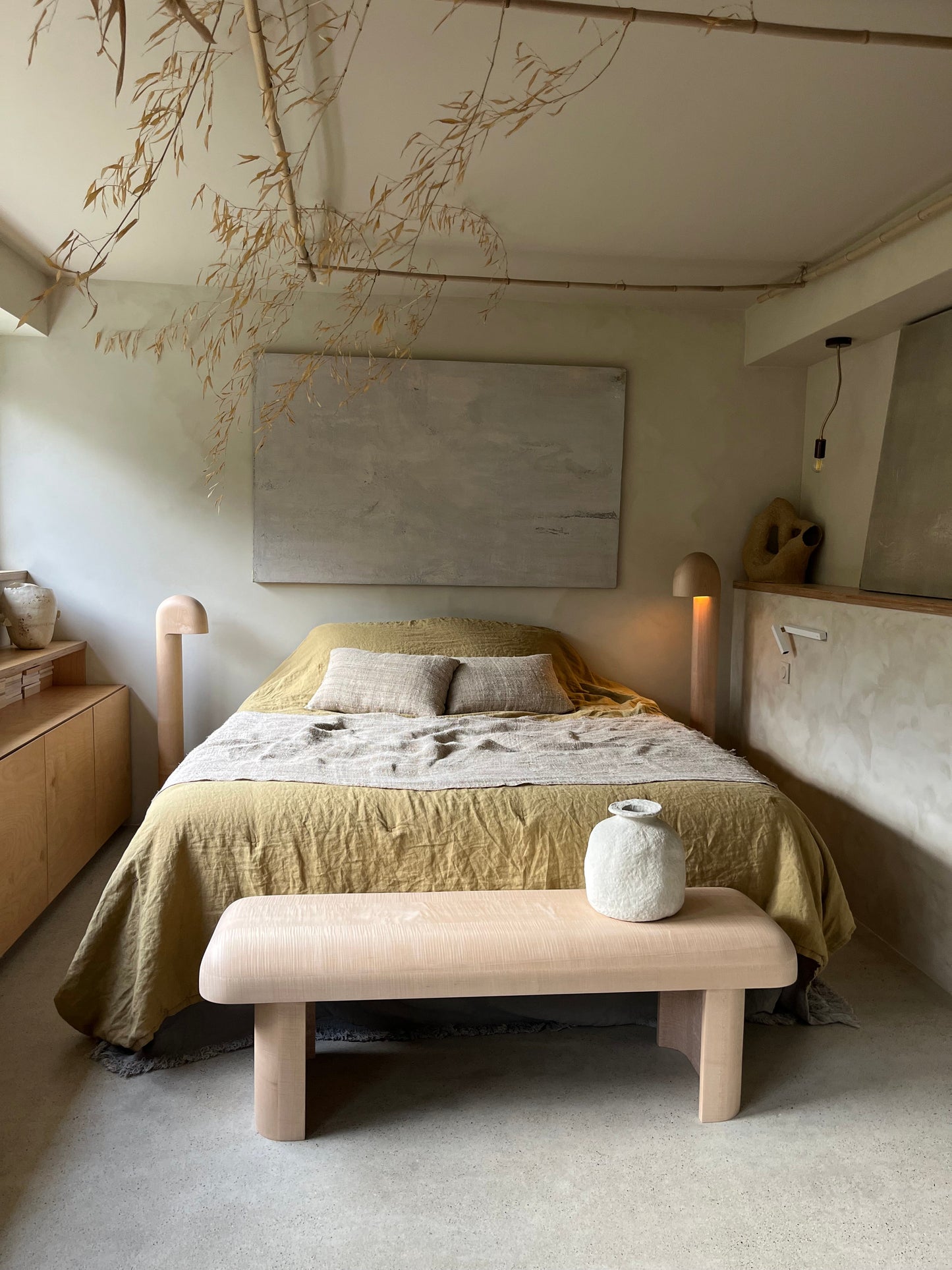 Lampadaire en bois d'érable Studio Cabane