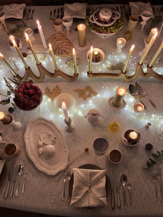 Modèle d’expo Nappe Lucette écru 200x300 coton flammé