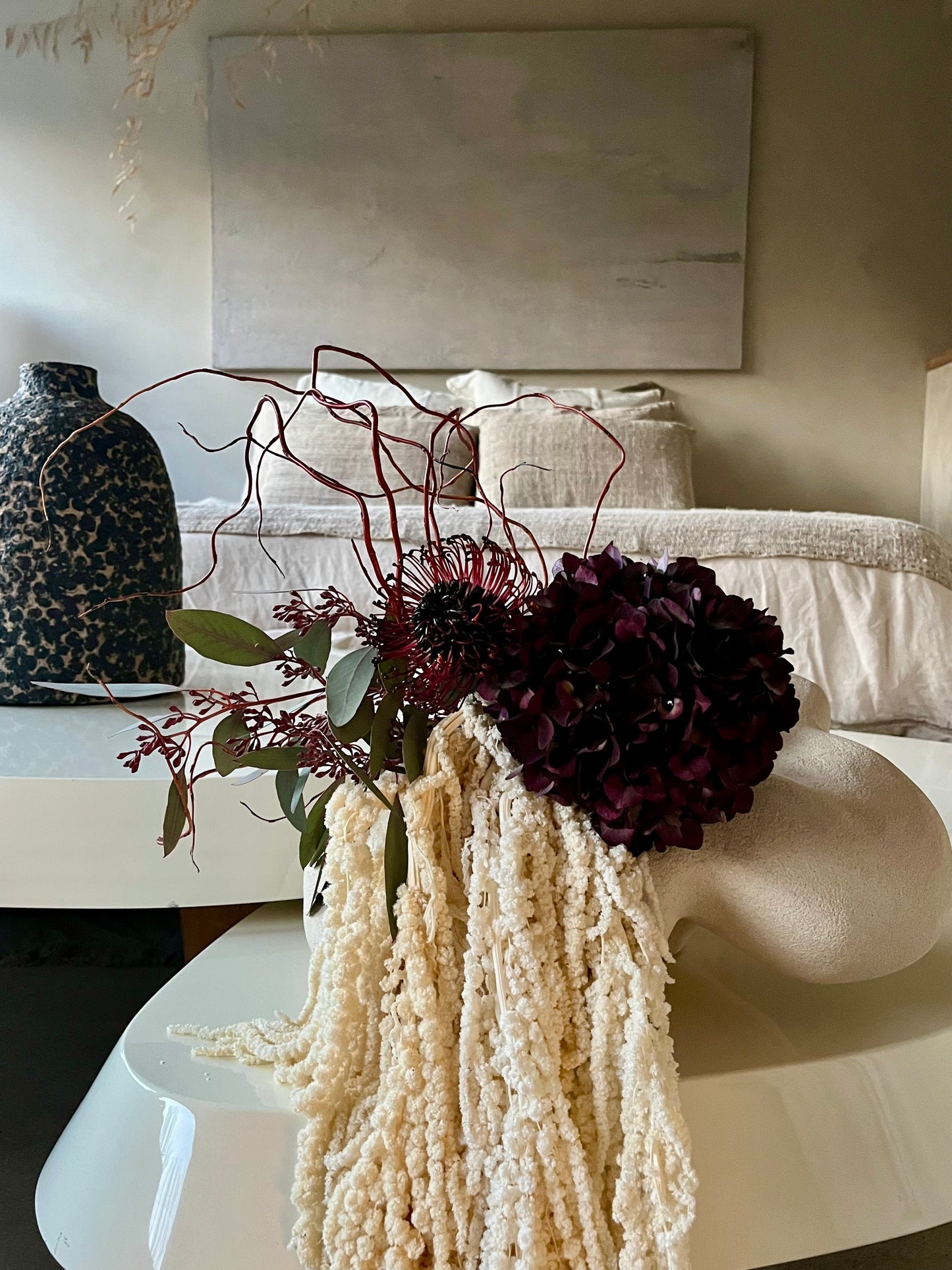 Pauline Pietri - Vases - Pavot & Ardoise En Papier Mâché