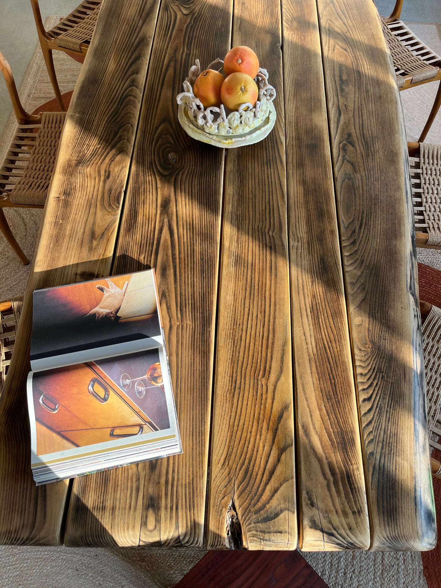 Table Torii effet Moiré Collab LouisLeCharpentier x Maison Makeba