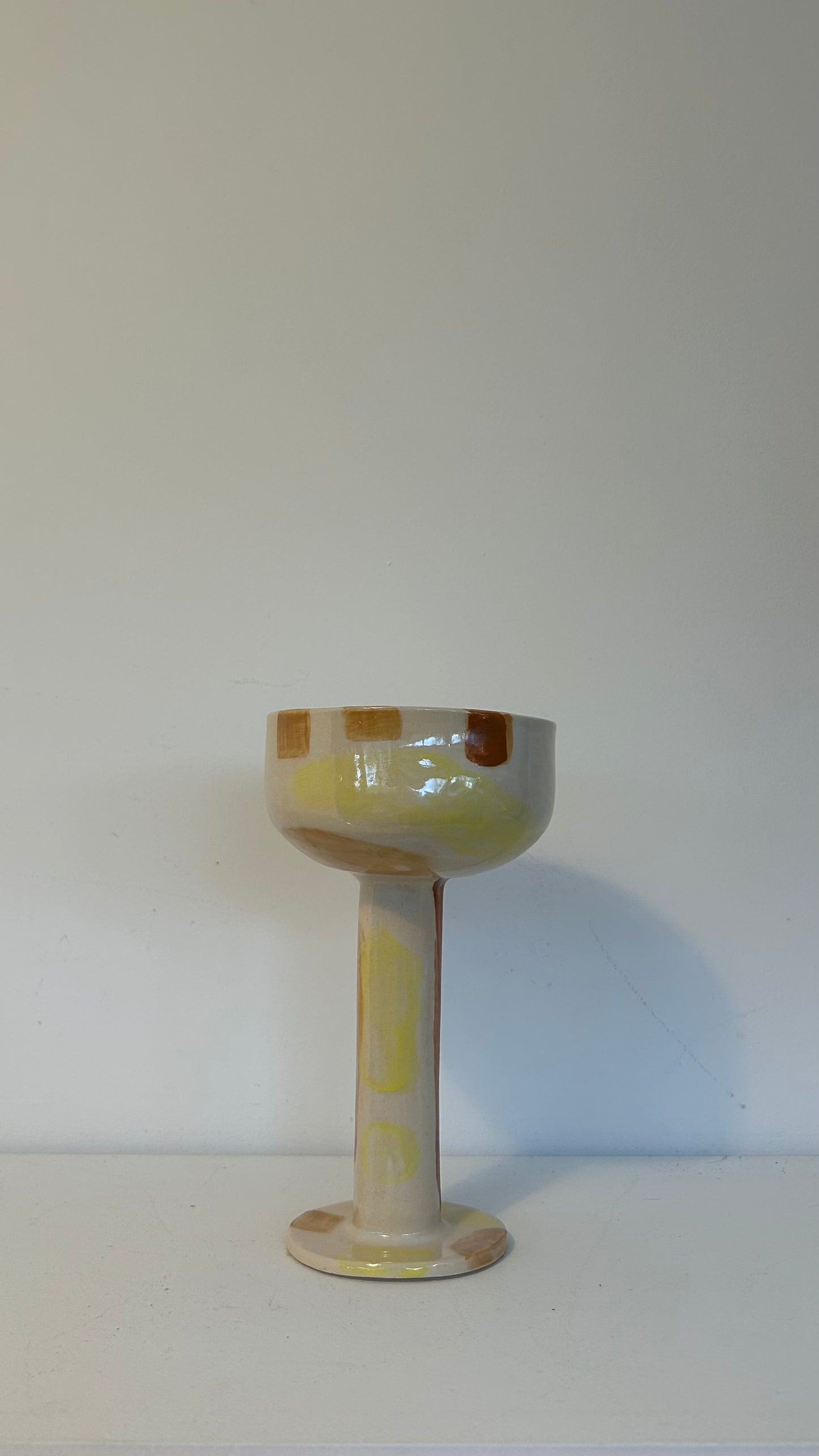 "VERRES À TRAITS", Verres à pied - Collab Anne Kurzberg x Maison Makeba