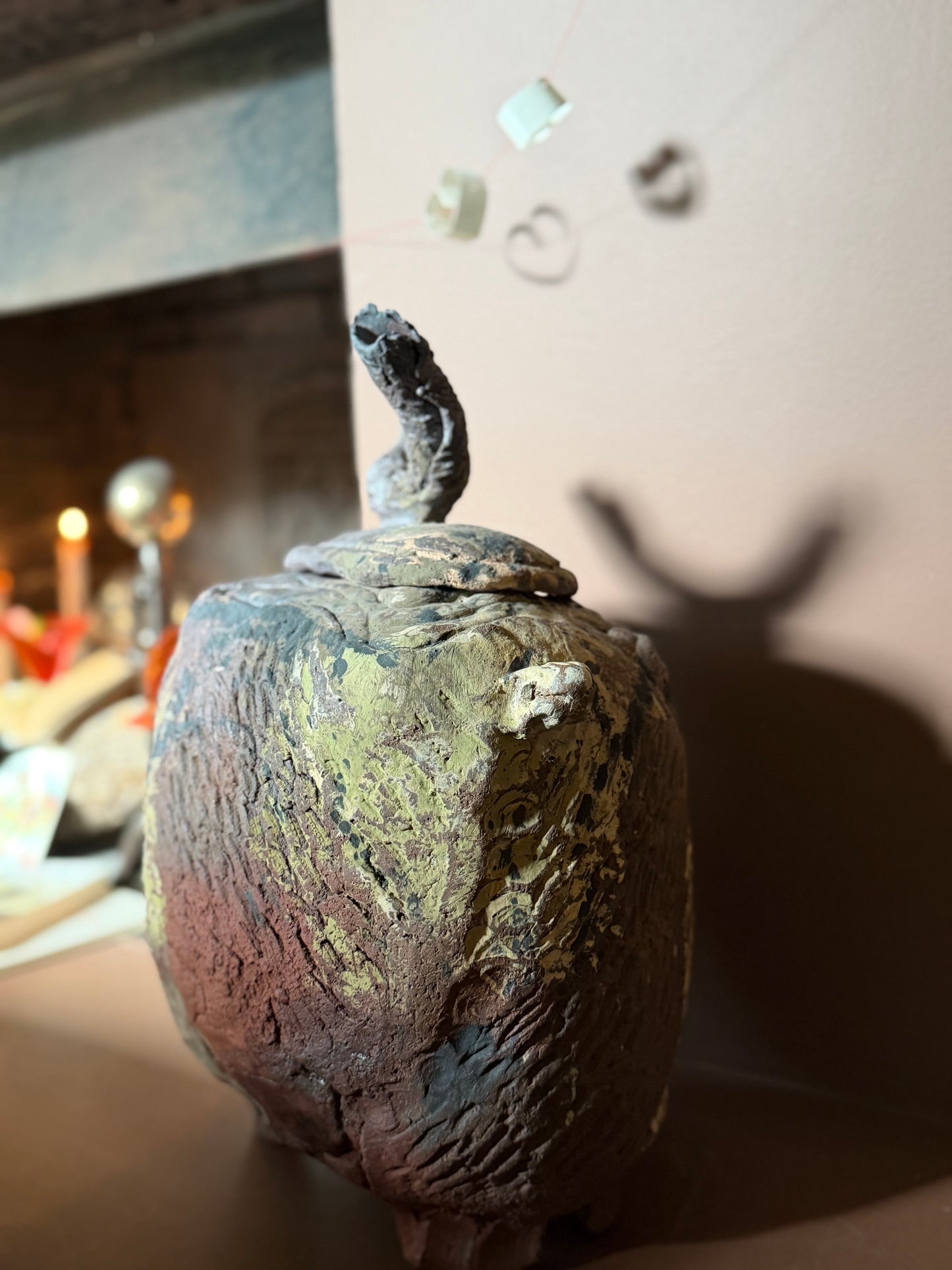 BOITE ZOOMORPHE, Peint à la main , Hannah André