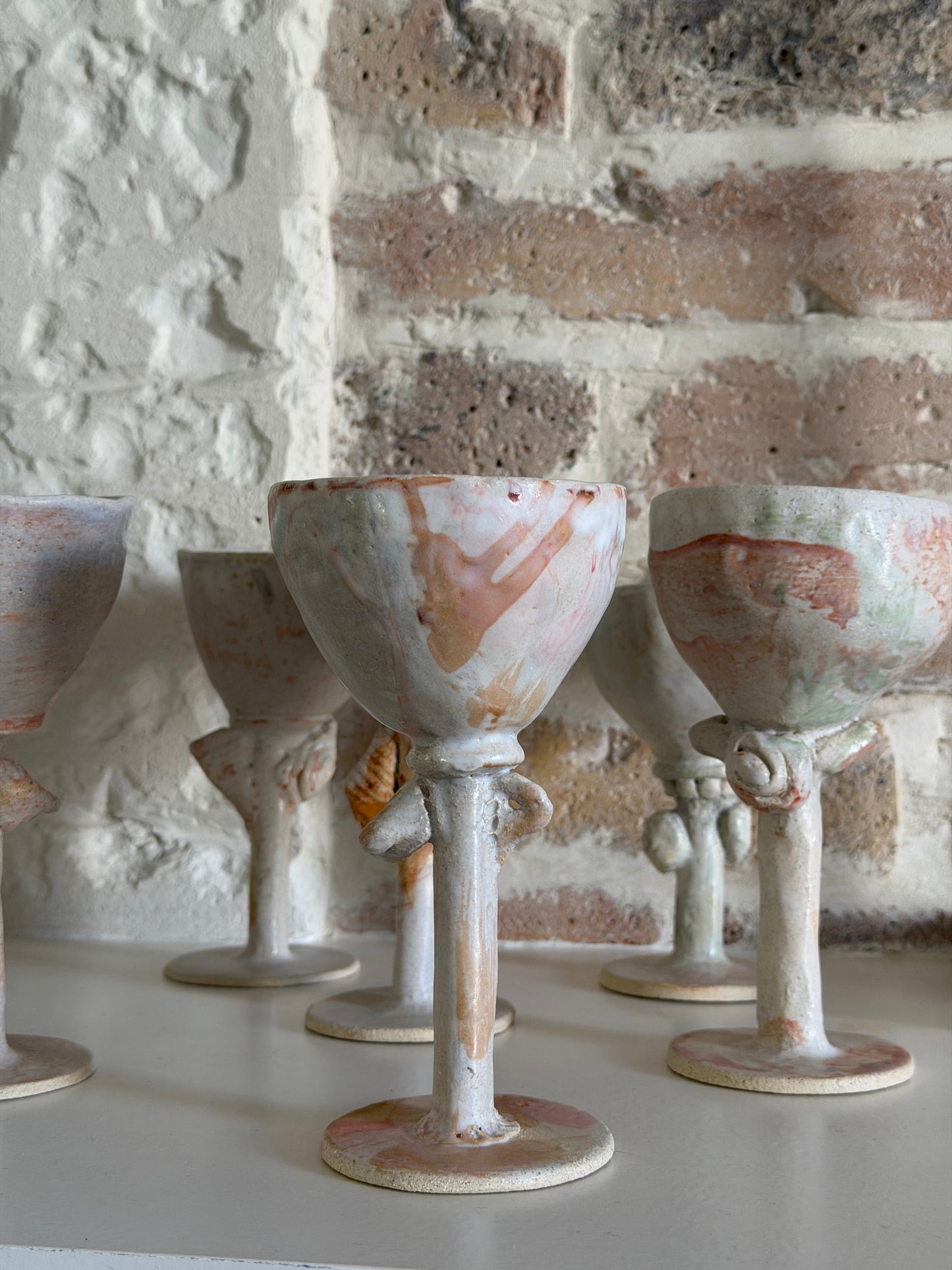 Maison Makeba Signature - 10 Verres à Pied - Verres Antiques