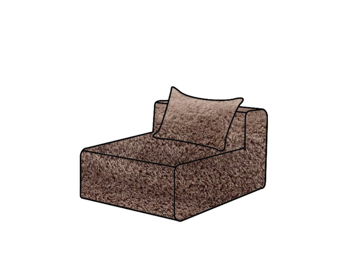 Surhousse de canapé en fausse fourrure ligne SLOW - Bed and Philosophy