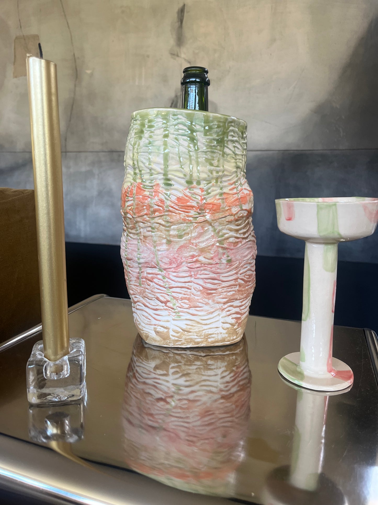 "SHE'S FRESH", Refroidisseur à vin - Collab Anne Kurzberg x Maison Makeba