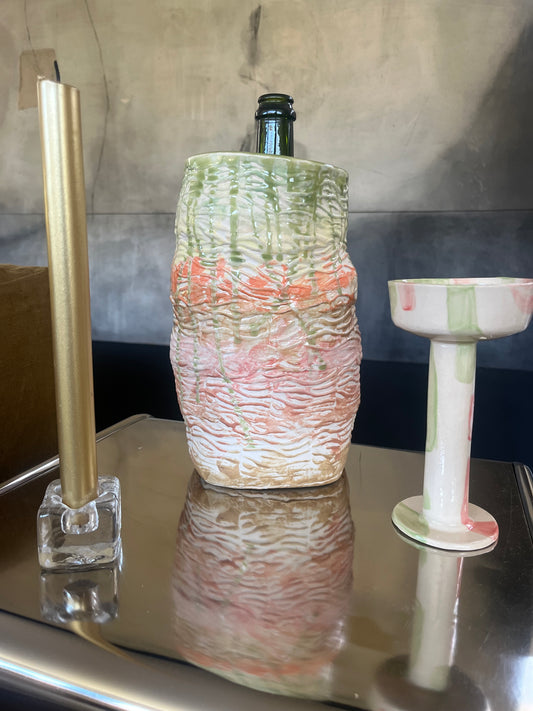 "SHE'S FRESH", Refroidisseur à vin - Collab Anne Kurzberg x Maison Makeba