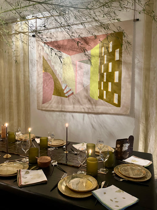 Tenture Murale - Collab « Entrée 60’s »Maison Makeba - Maison Cédrat