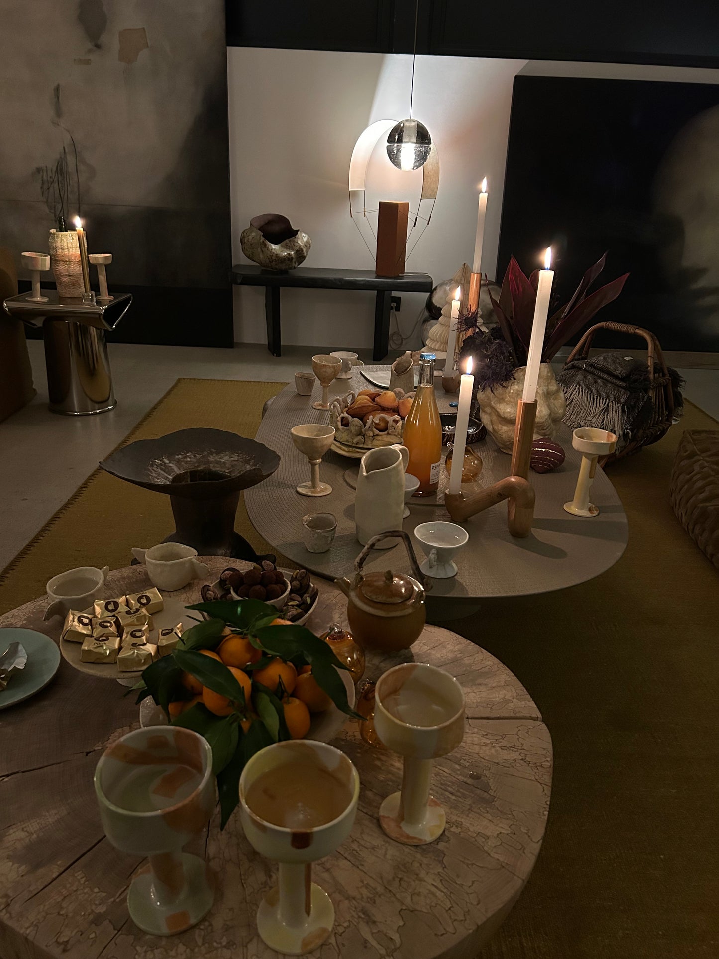 "VERRES À TRAITS", Verres à pied - Collab Anne Kurzberg x Maison Makeba