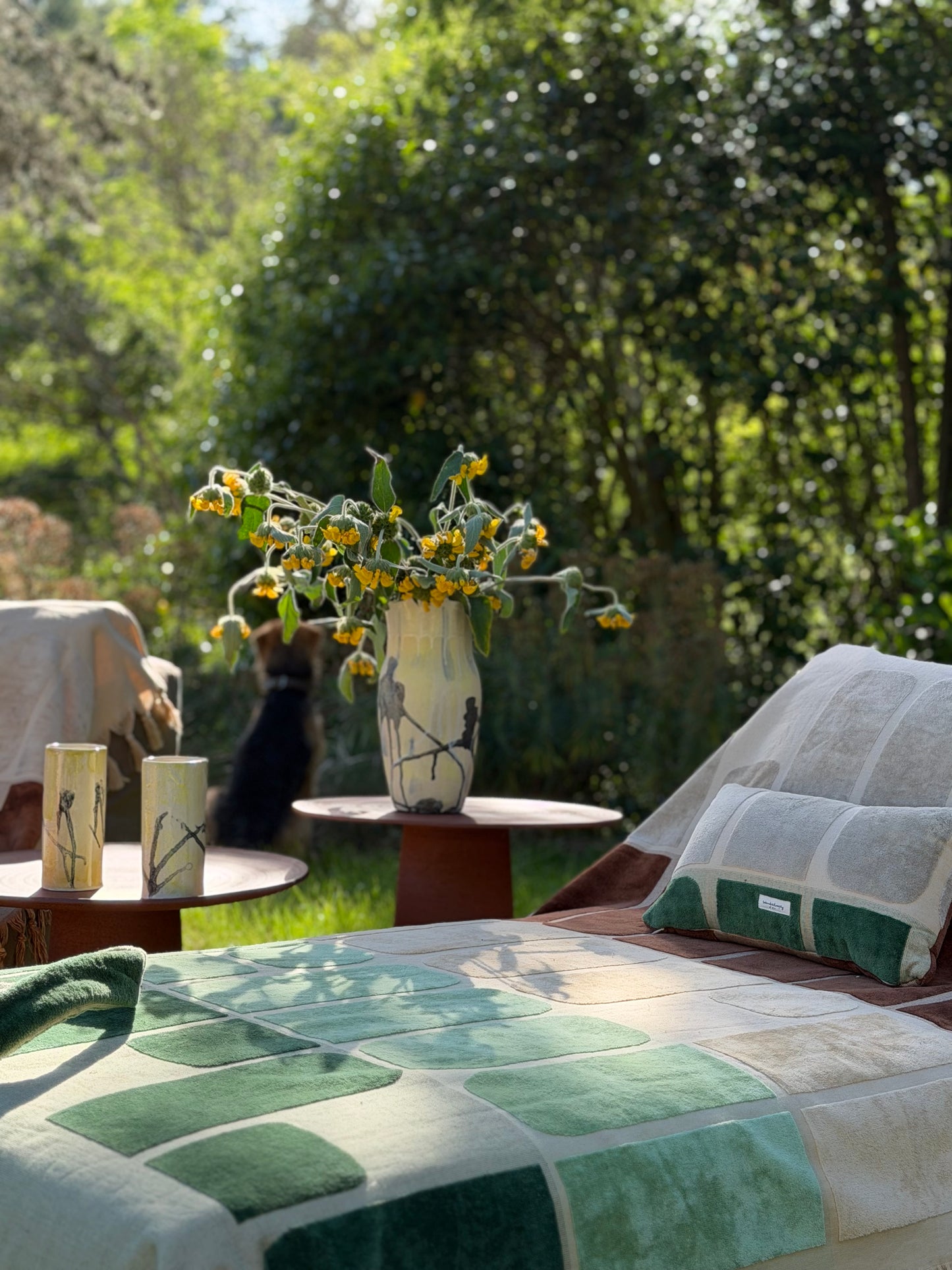 Drap de plage + Sac de plage en Éponge + Coussin  - Bed And Philosophy