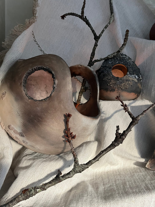 Panier enfumage, collection minéralogie, Hannah André