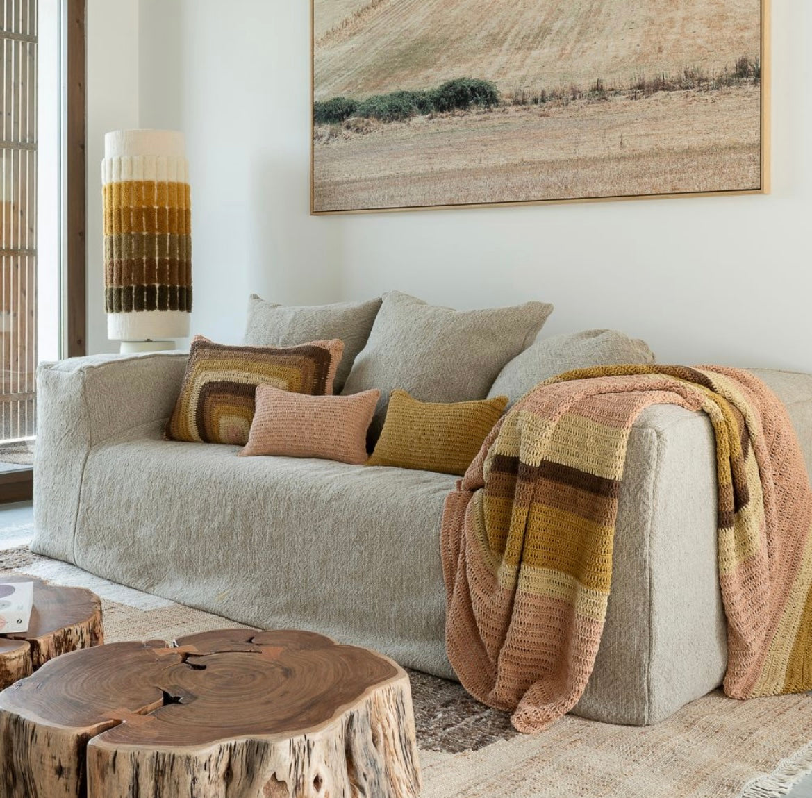 Plaid en crochet 100x200cm - Bed and Philosophy