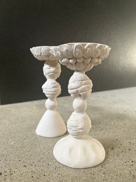 Lot de 2 bougeoirs, Anne Saltel