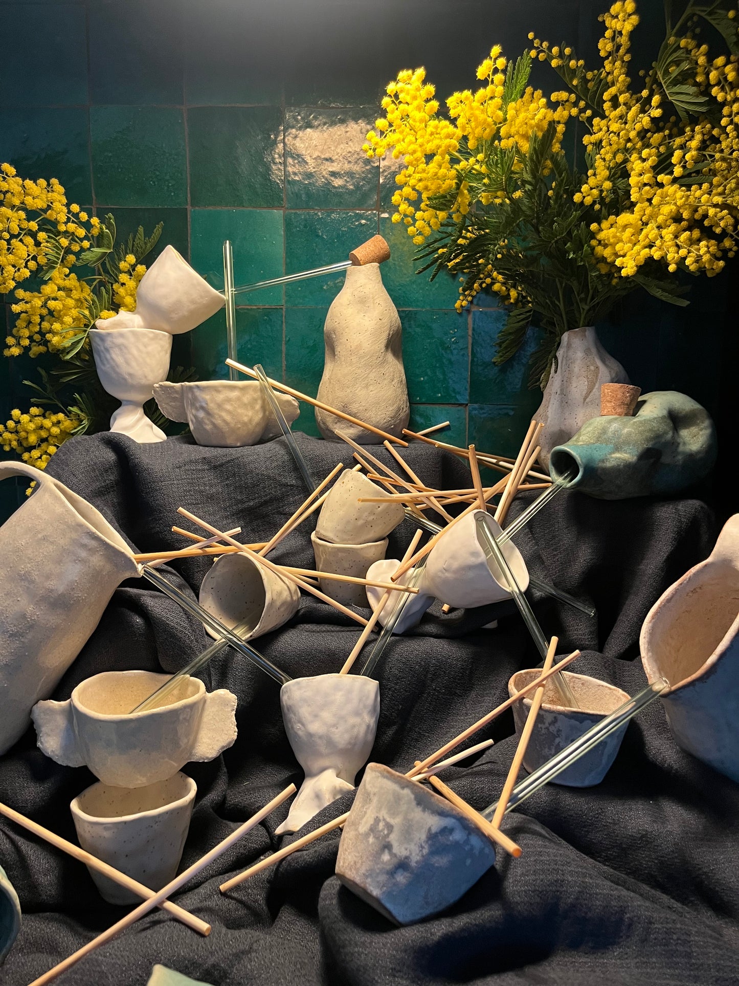 Cora - Ensemble - "Barro Jar" 2 Tasses & Pichet