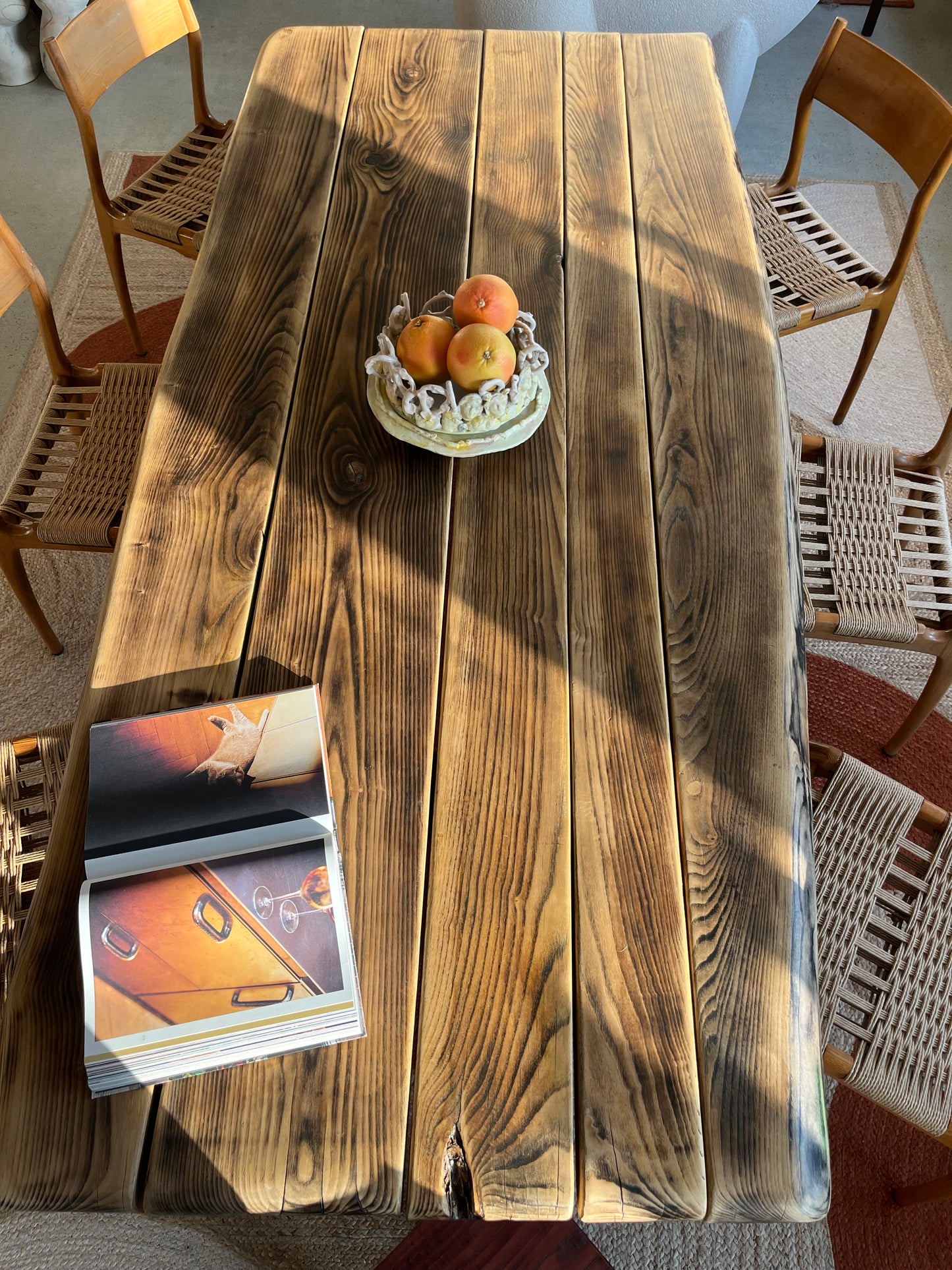 Table Torii effet Moiré Collab LouisLeCharpentier x Maison Makeba