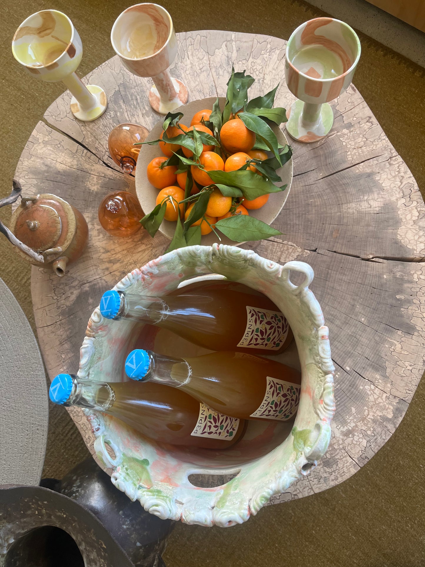 "SEAU ANTIQUE", Seau à champagne - Collab Muriel Senaux x Maison Makeba