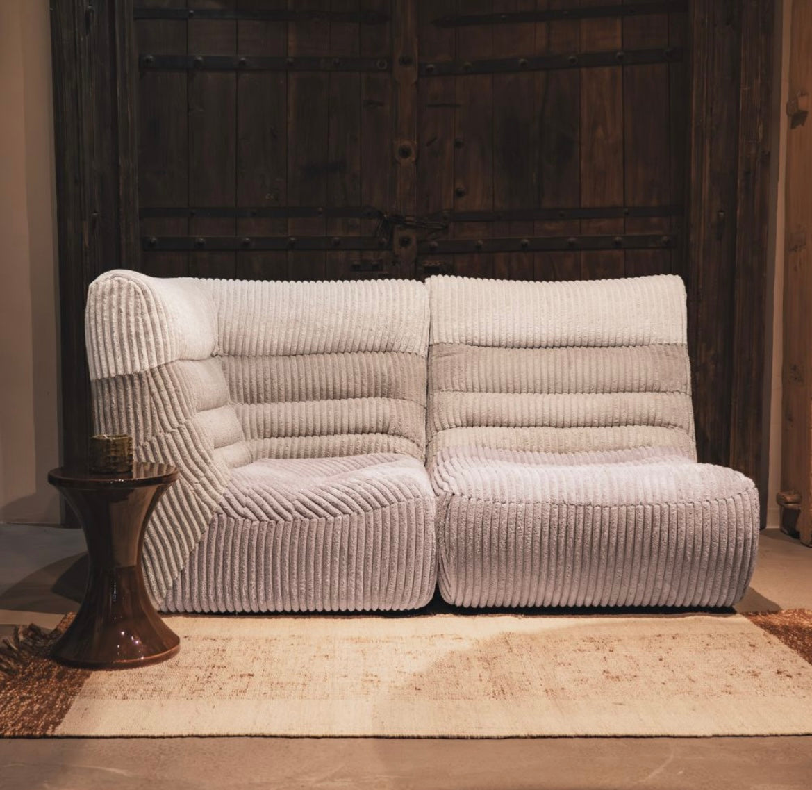 Divan 1 place en velours boudoir - Bed and Philosophy
