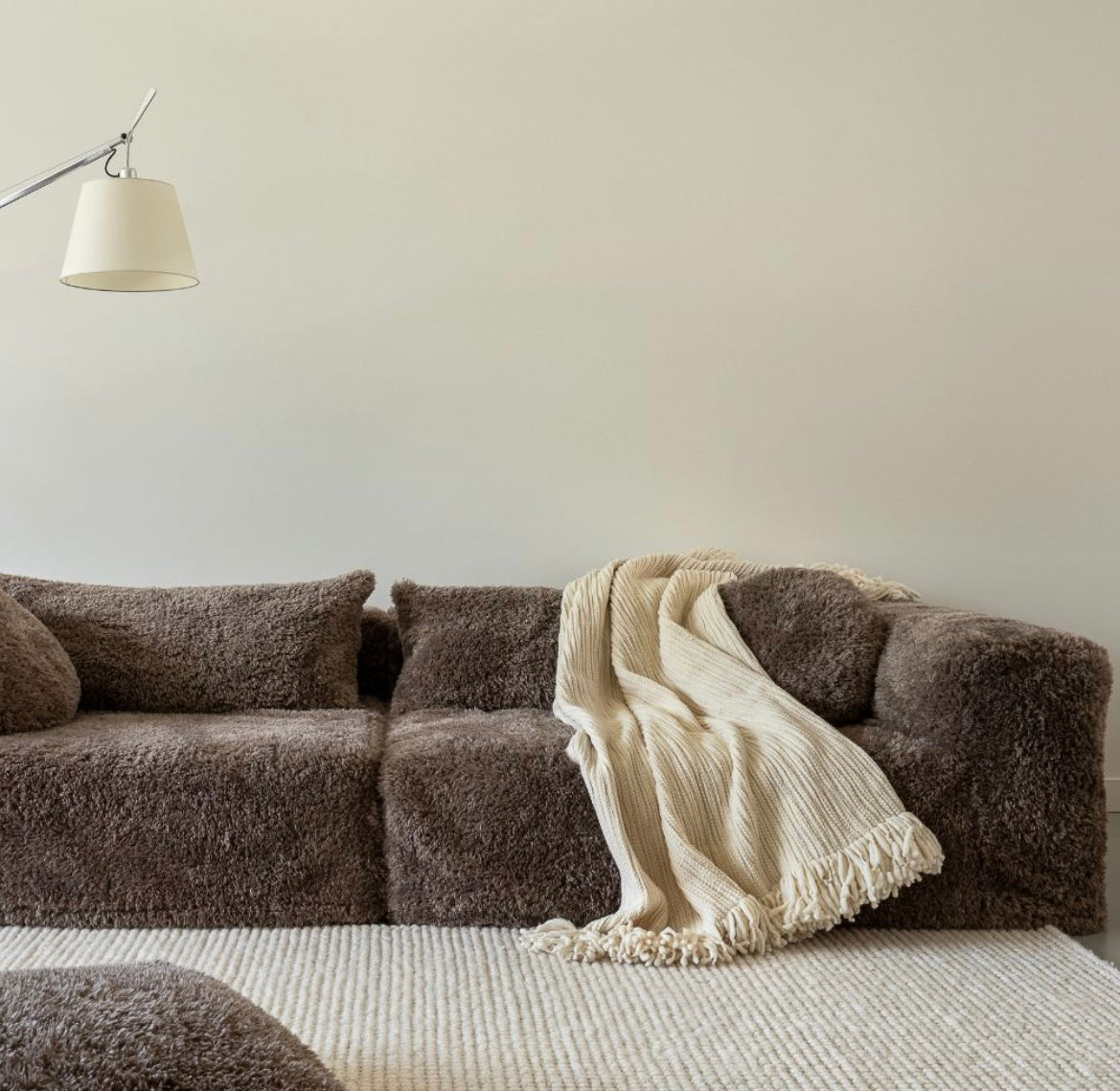 Surhousse de canapé en fausse fourrure ligne SLOW - Bed and Philosophy